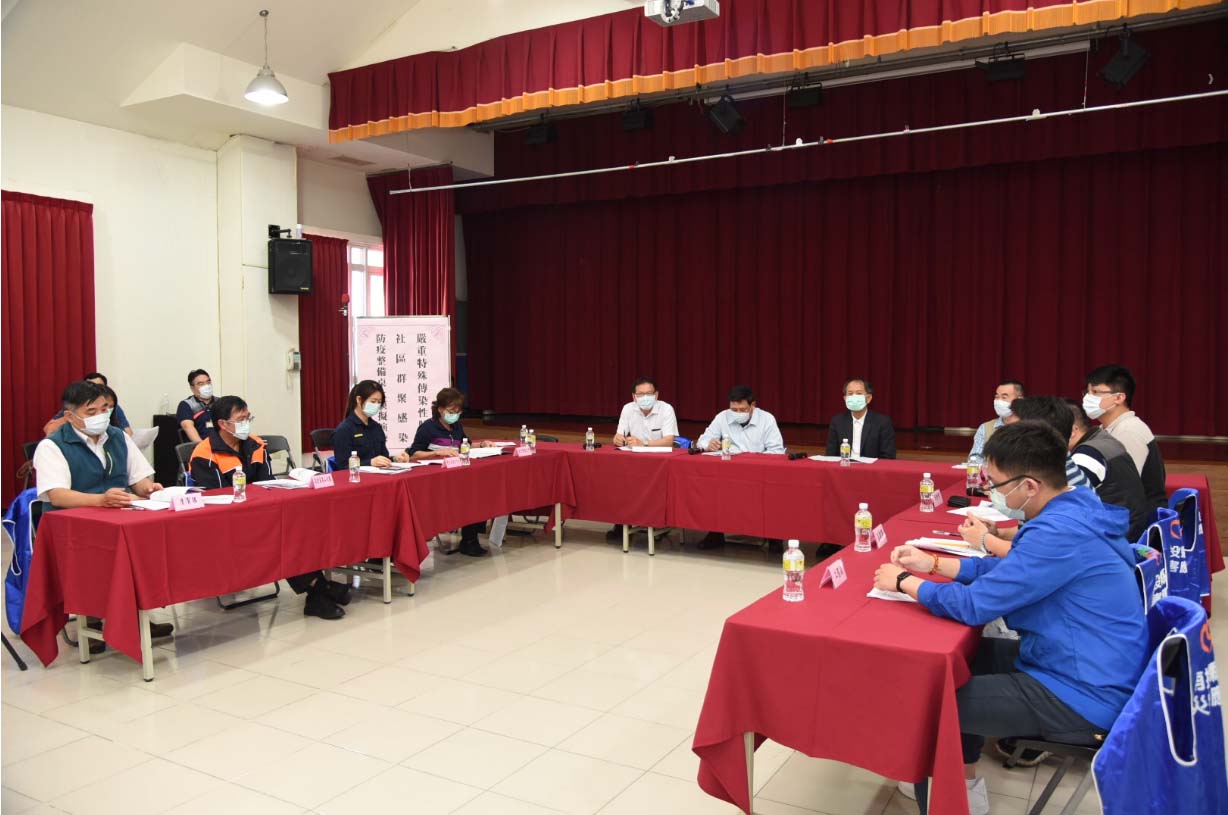 News images-Nantou county government conducted the first tabletop exercise under “lockdown” simulation for community epidemic prevention, April 15