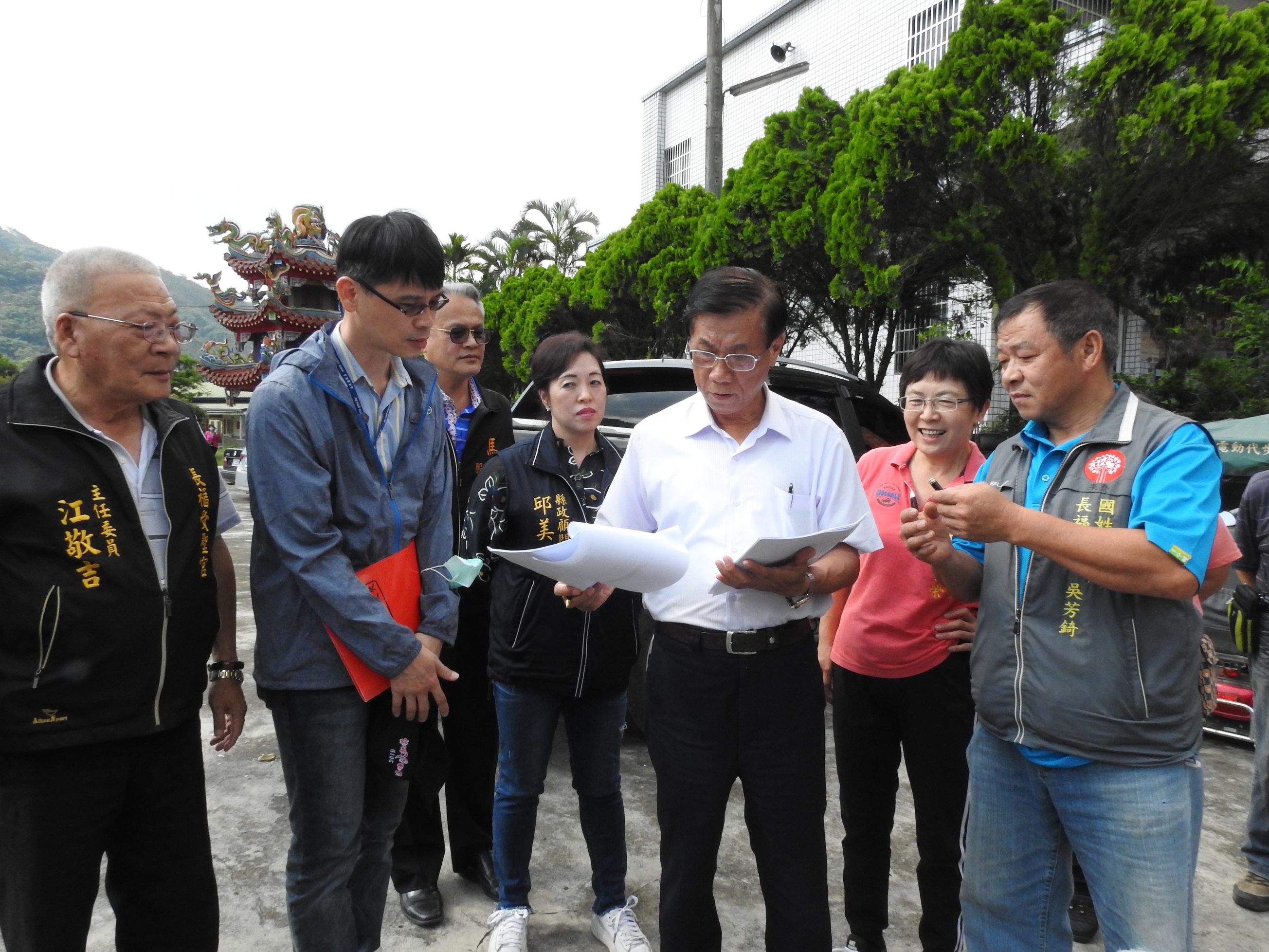 相關圖片4-國姓鄉野溪、道路、廣場待治理整修整闢 縣長會勘有解