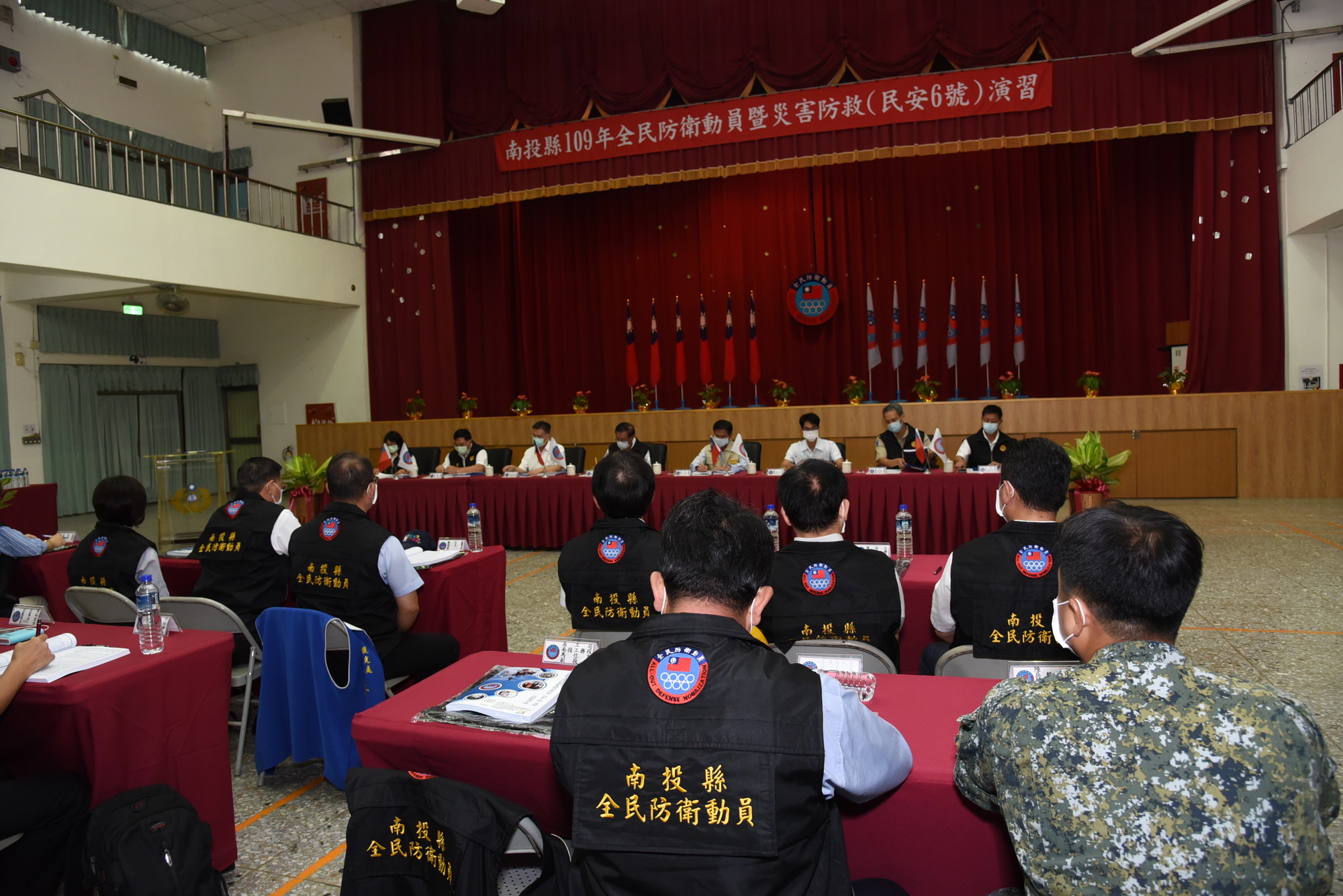 圖片-縣府辦理民安6號災防演習兵推演練  中央蒞縣評核