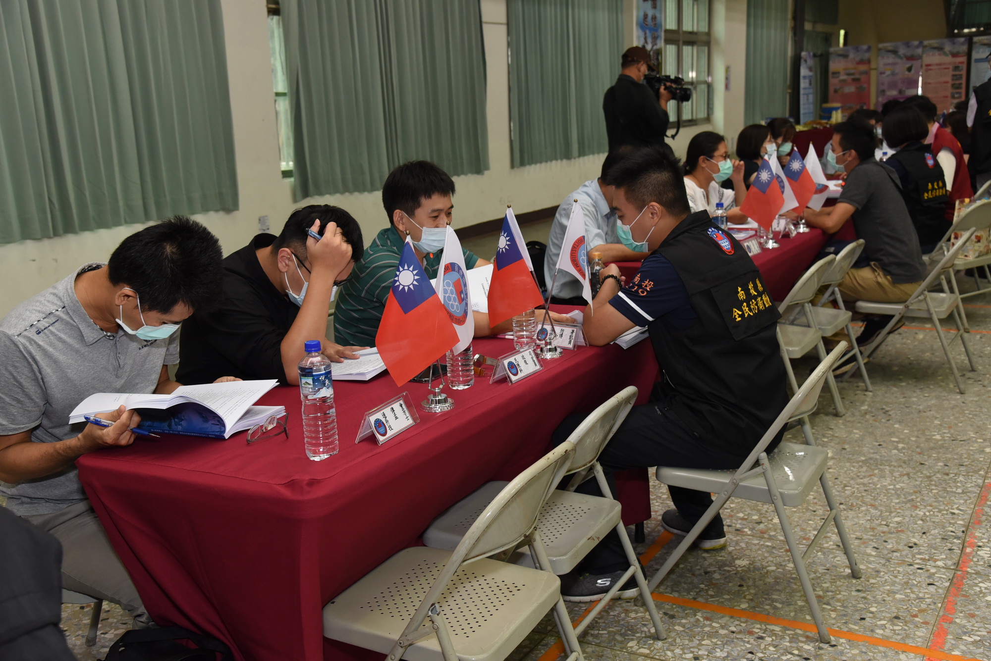 相關圖片2-縣府辦理民安6號災防演習兵推演練  中央蒞縣評核