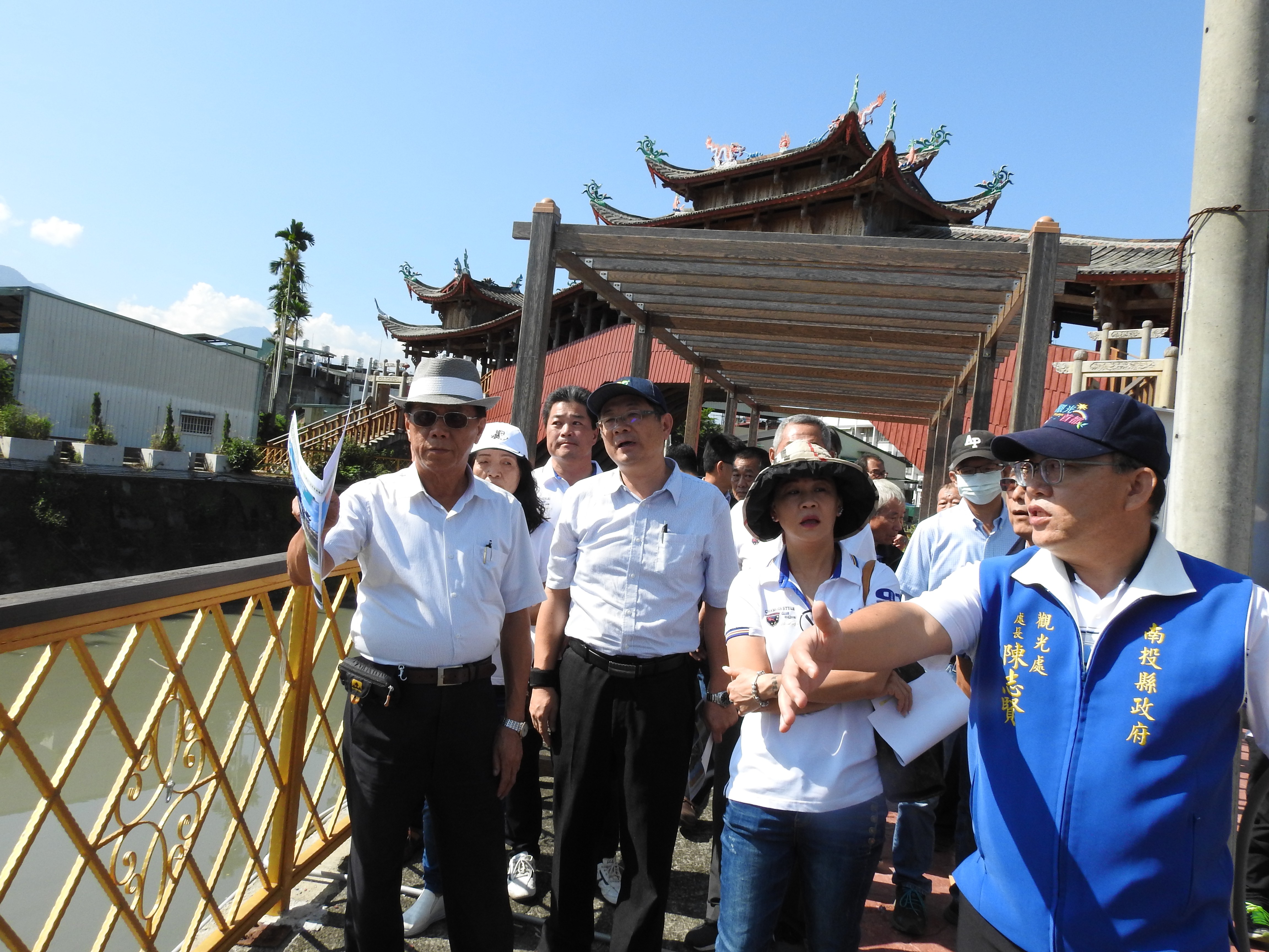 圖片-集集環鎮自行車道改道 林縣長會勘評估