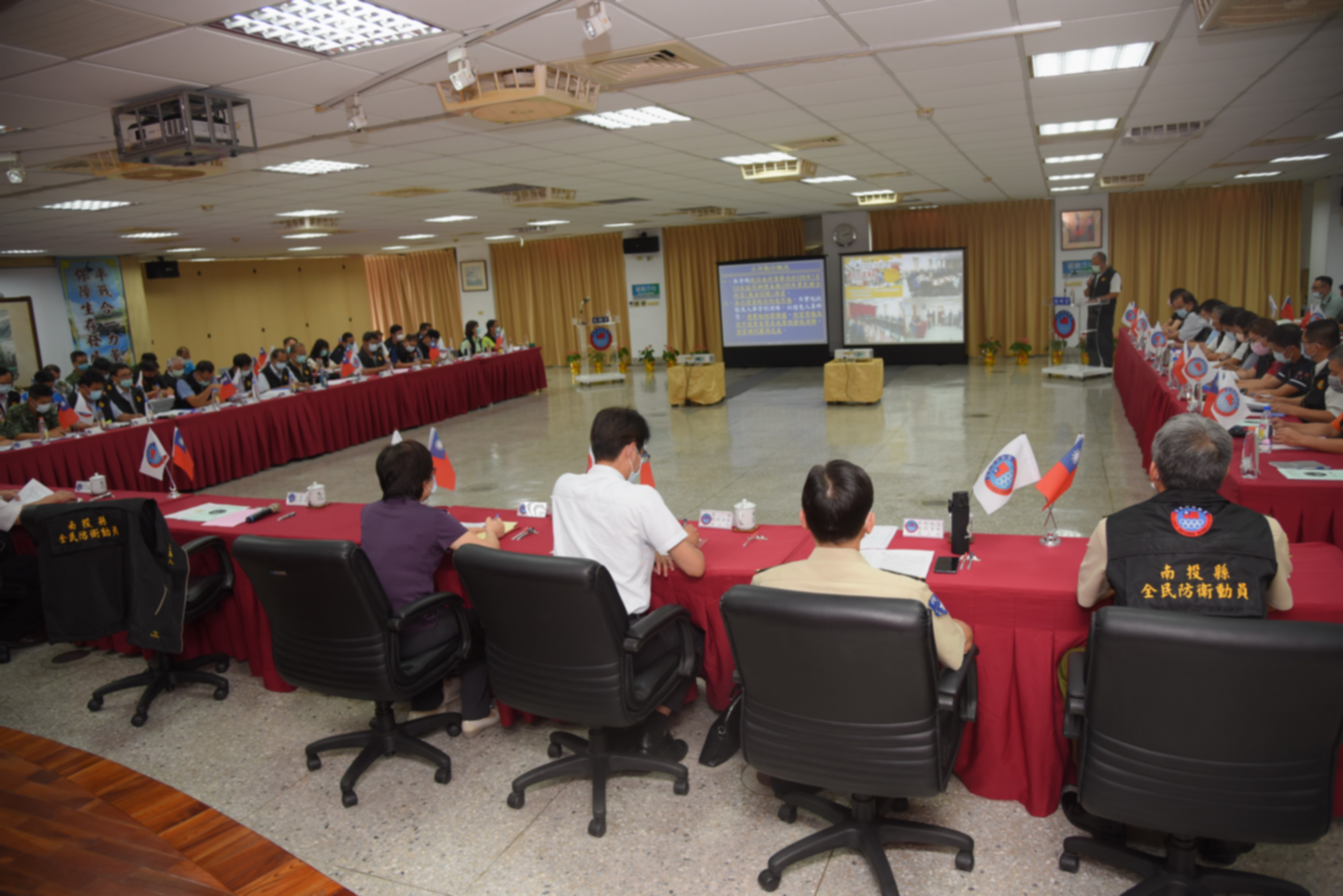 圖片-南投縣三合一動員會報 　「支援軍事作戰」推演為主軸