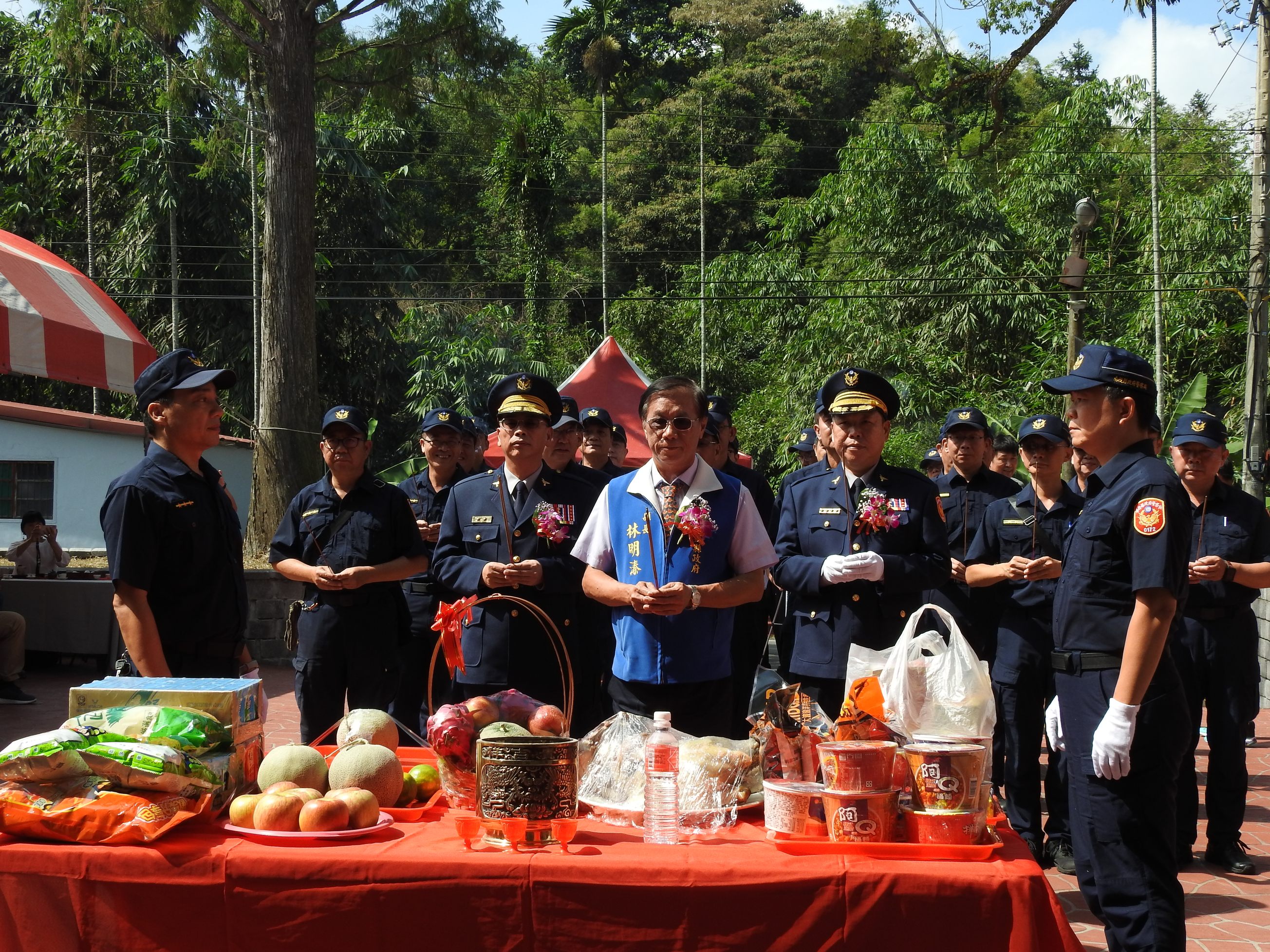 相關圖片1-竹山警分局竹林派出所新建大樓啟用林縣長加碼全縣額59員警