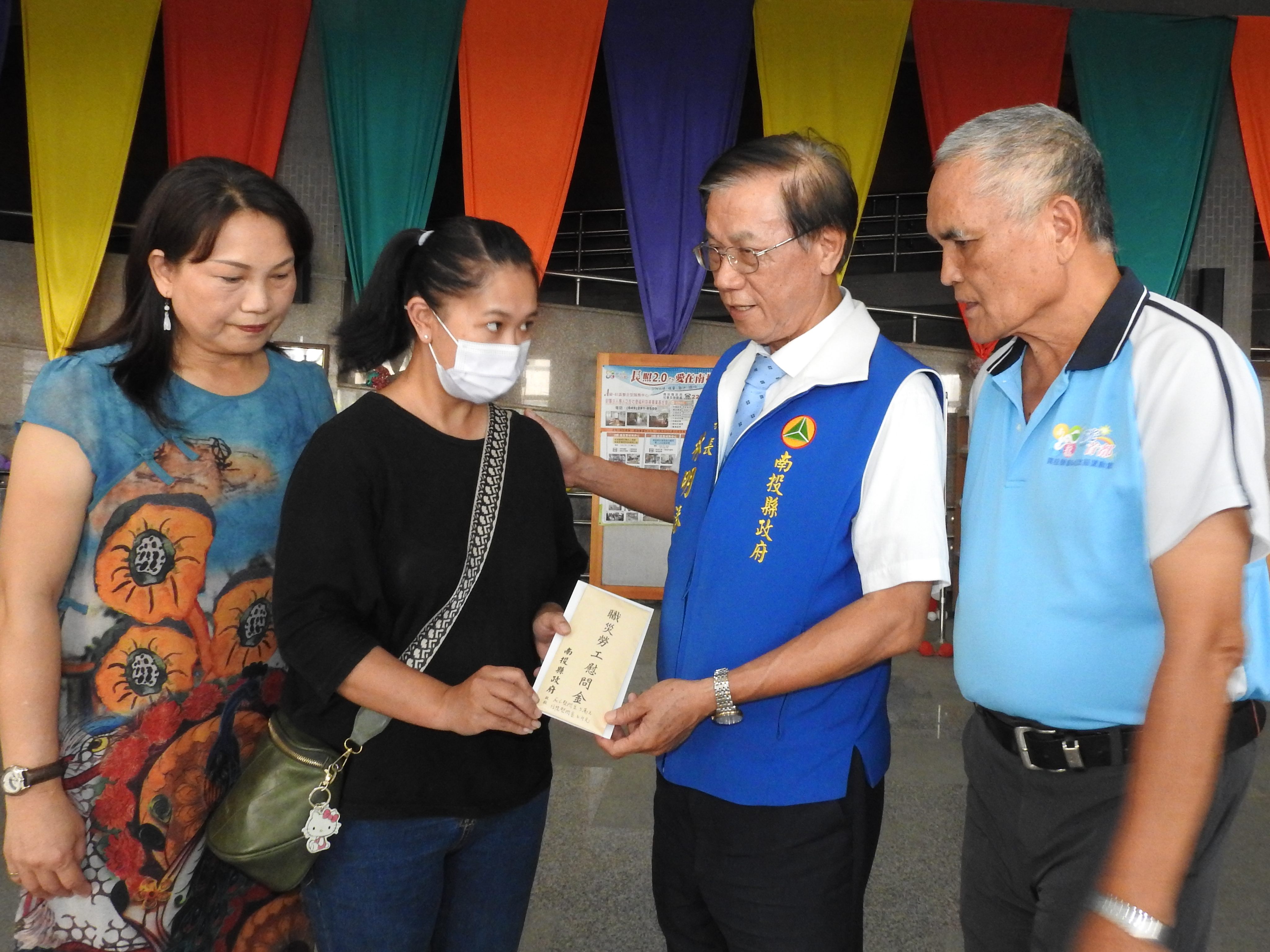 圖片-仁愛洪姓鄉民職業災害身故 林縣長慰問家屬籲勿信「黃牛」