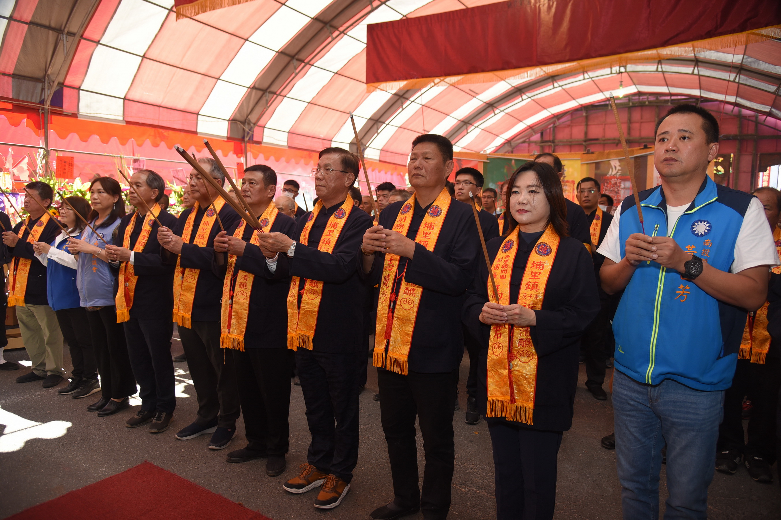圖片-林縣長出席埔里祈安清醮普度開香 祈求雨水豐潤農產豐收