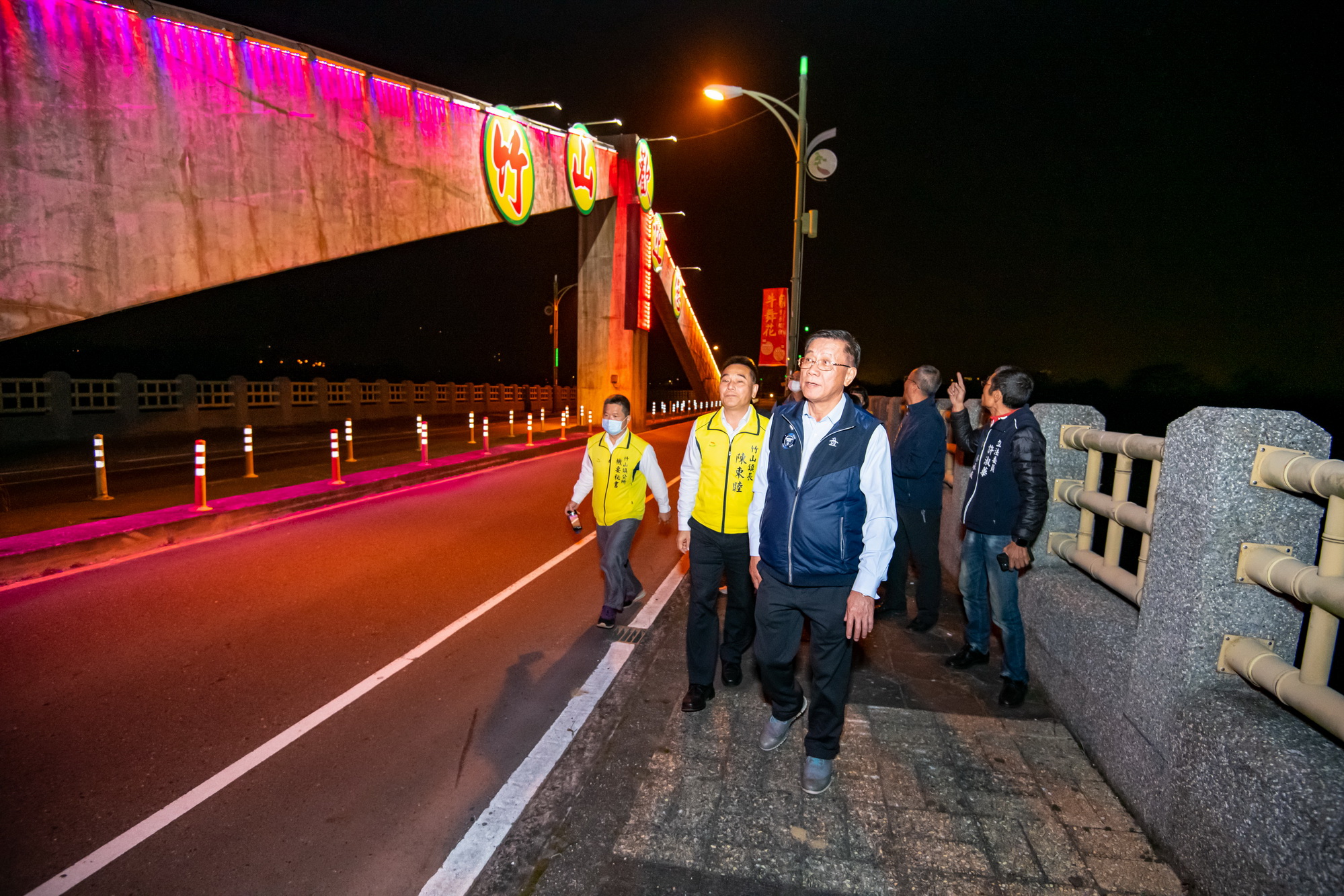 相關圖片1-竹山新亮點　東埔蚋橋光環境照明完工