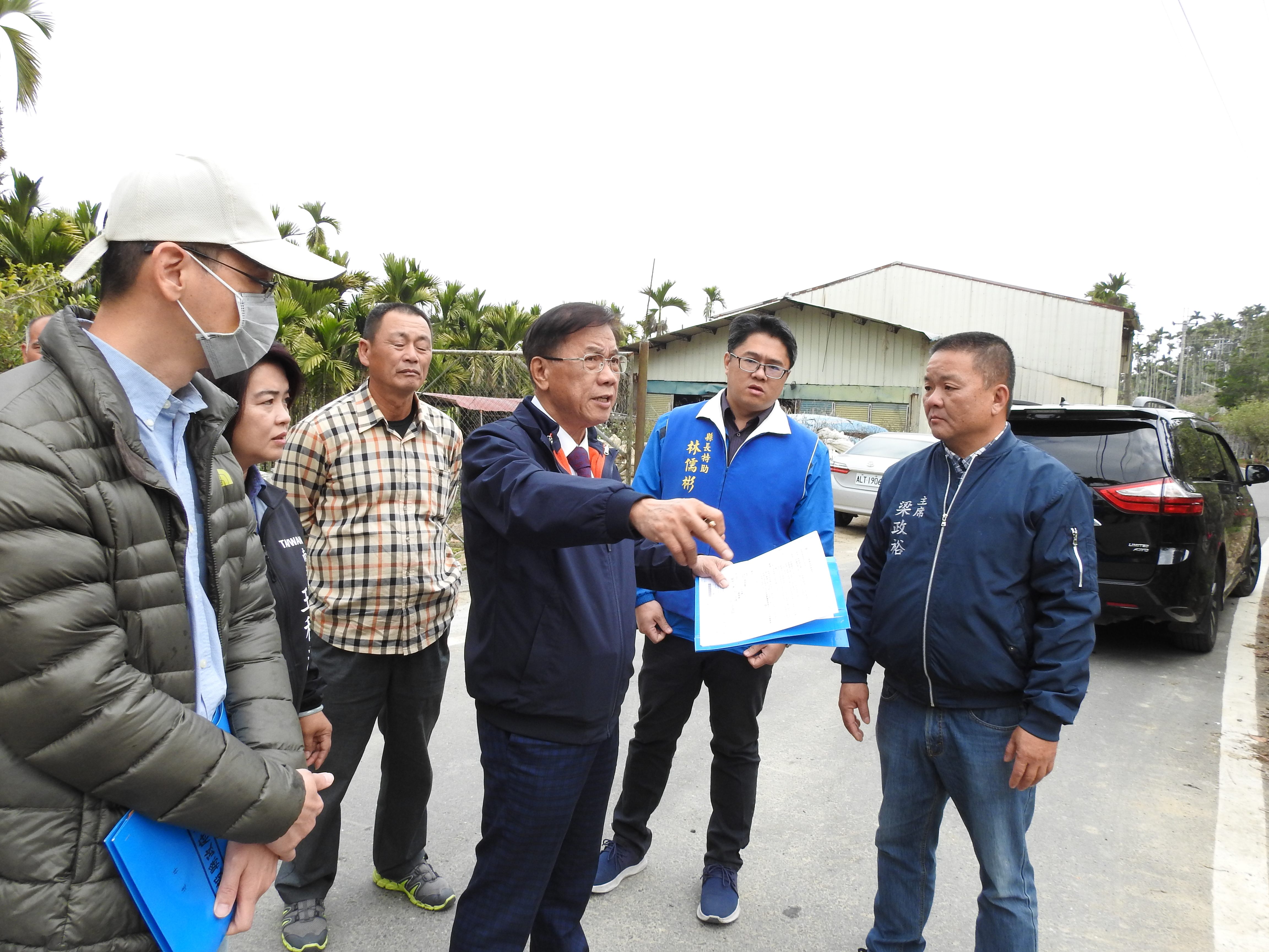 相關圖片2-魚池鄉四處農路排水待改善 林縣長會勘同意斥資近300萬元改善