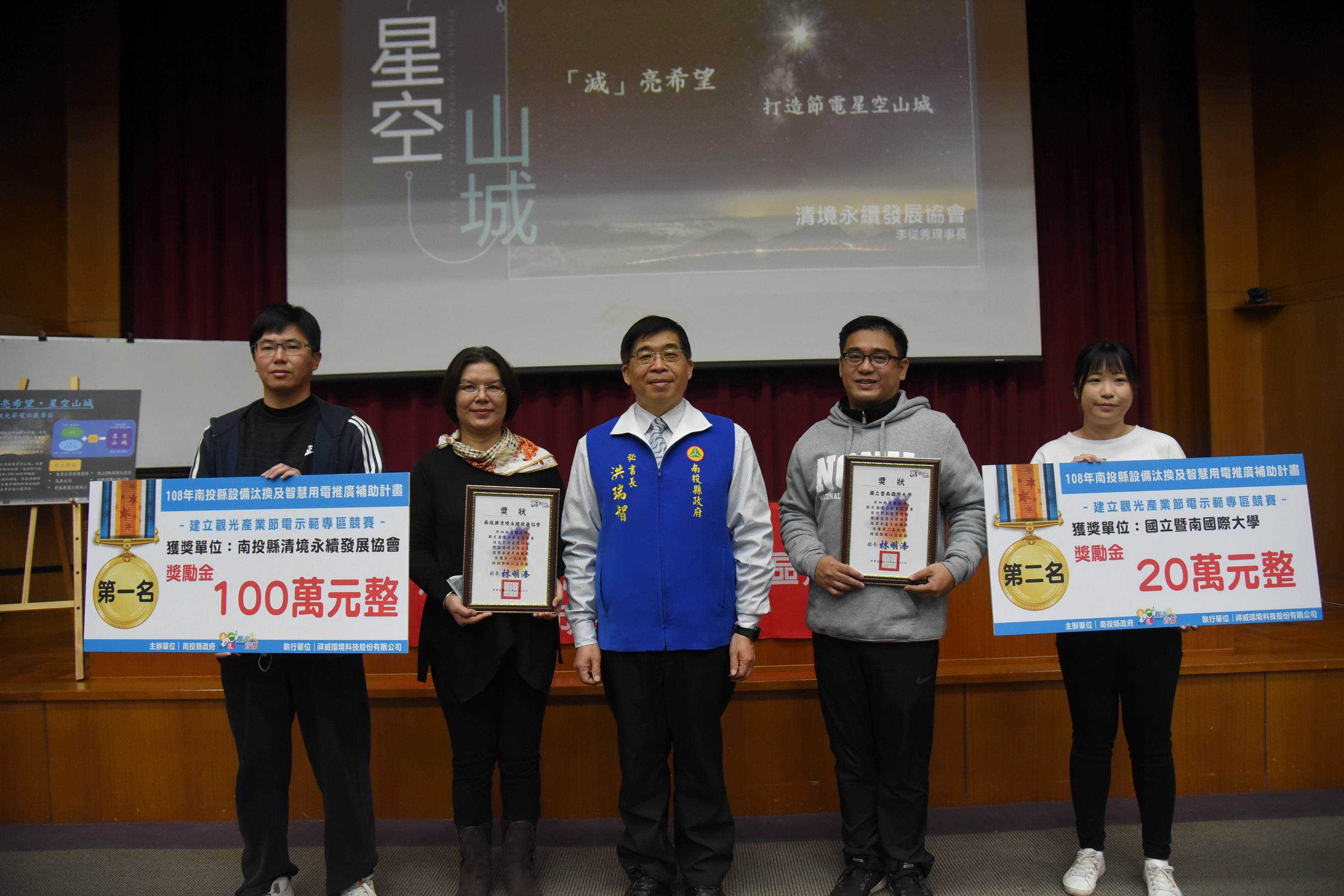 News images-Chingjing Association wins the championship of the ‘Contest for Establishing a Tourism Industry Power-saving Demonstration Zone’ by the County Government, January 5