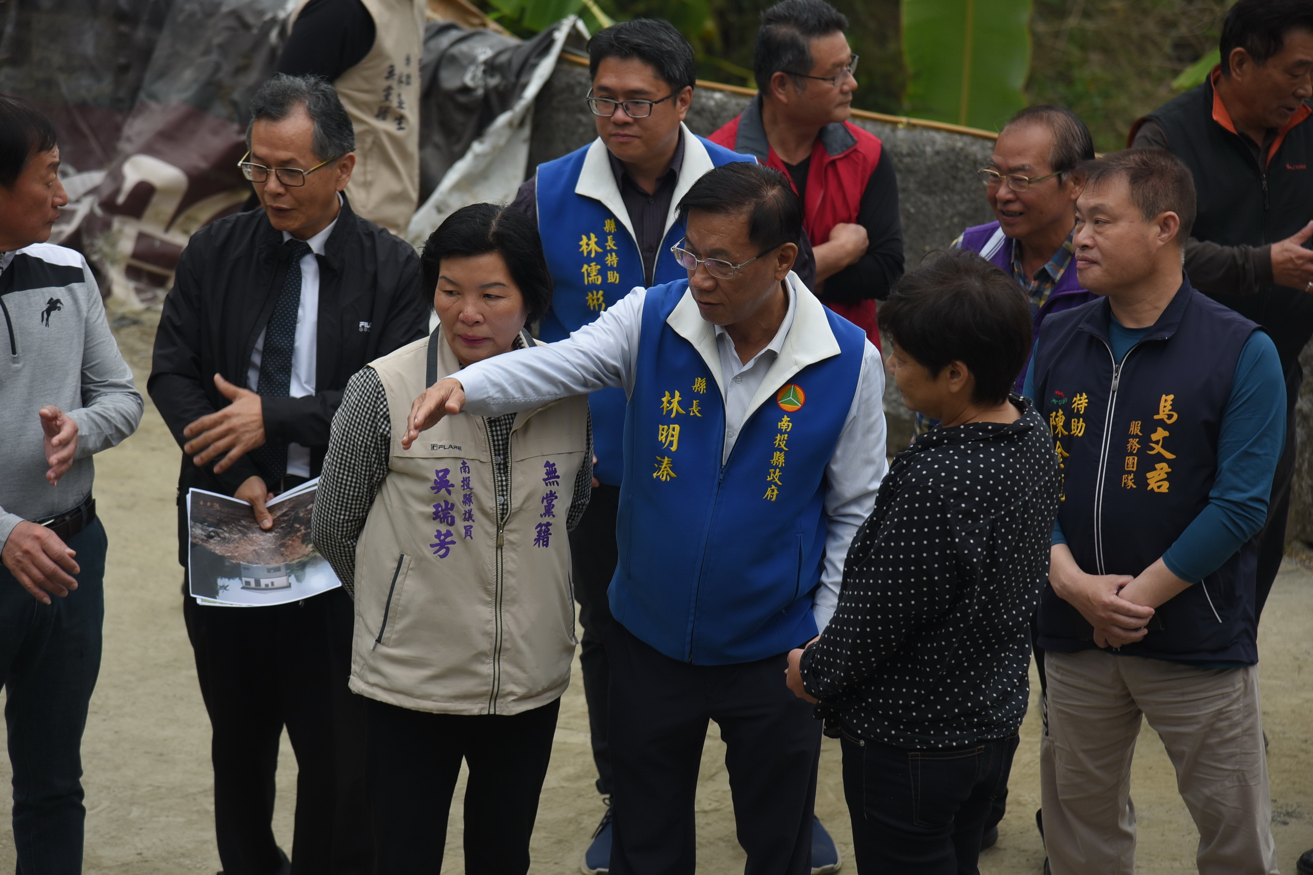 相關圖片3-改善竹鹿水溝野溪 林縣長會勘