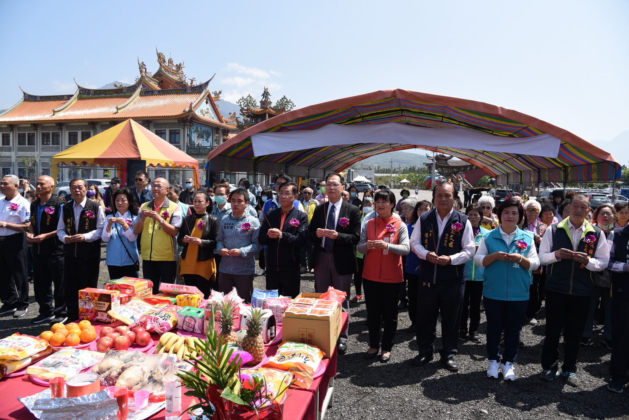相關圖片1-林縣長主持集集首家日照中心暨八張里集會所綜合大樓動土典禮