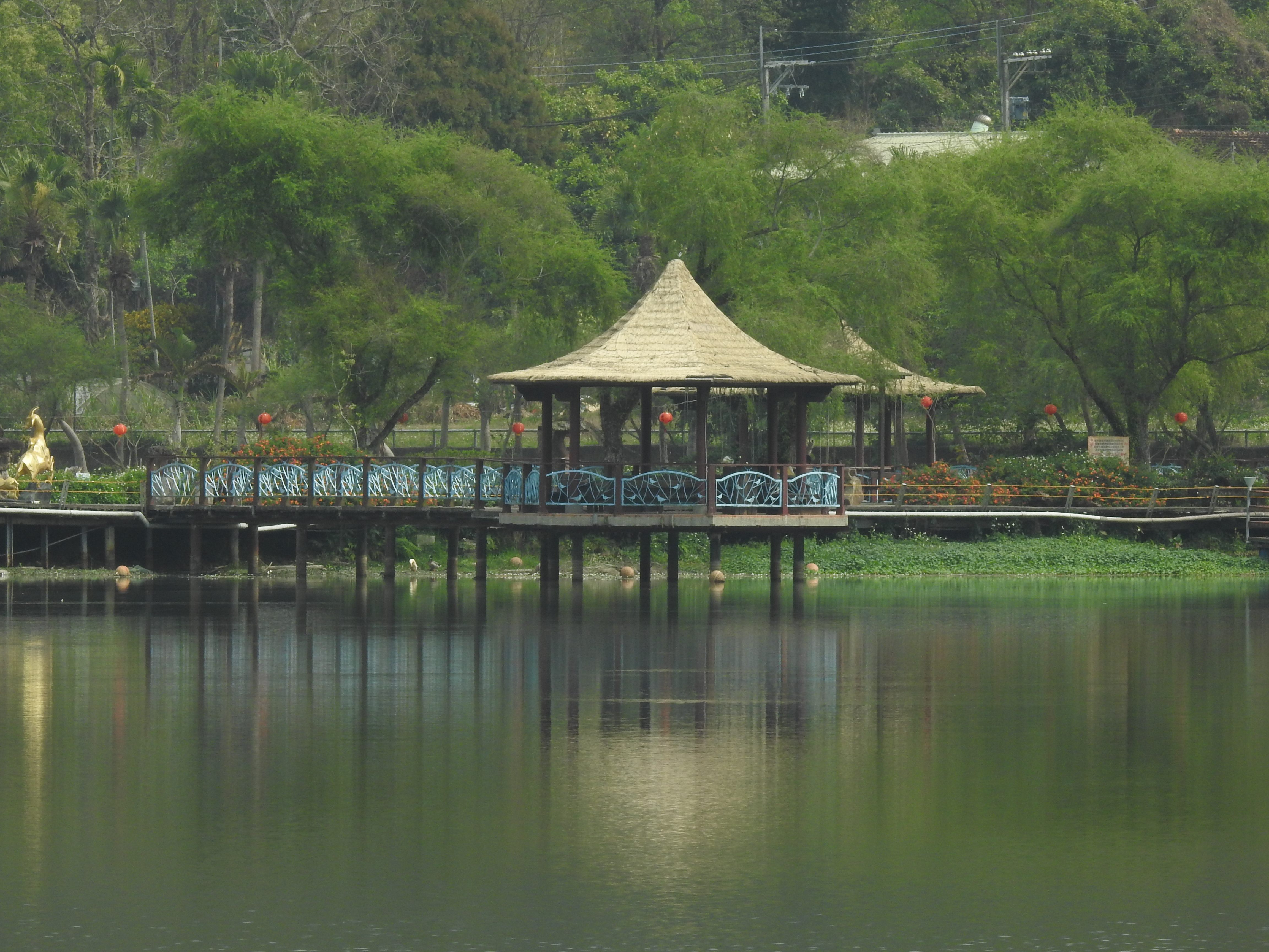 other image2-County Magistrate Lin gives full support in creating a light and shadow scenery at Carp Pond for night tours, March 3