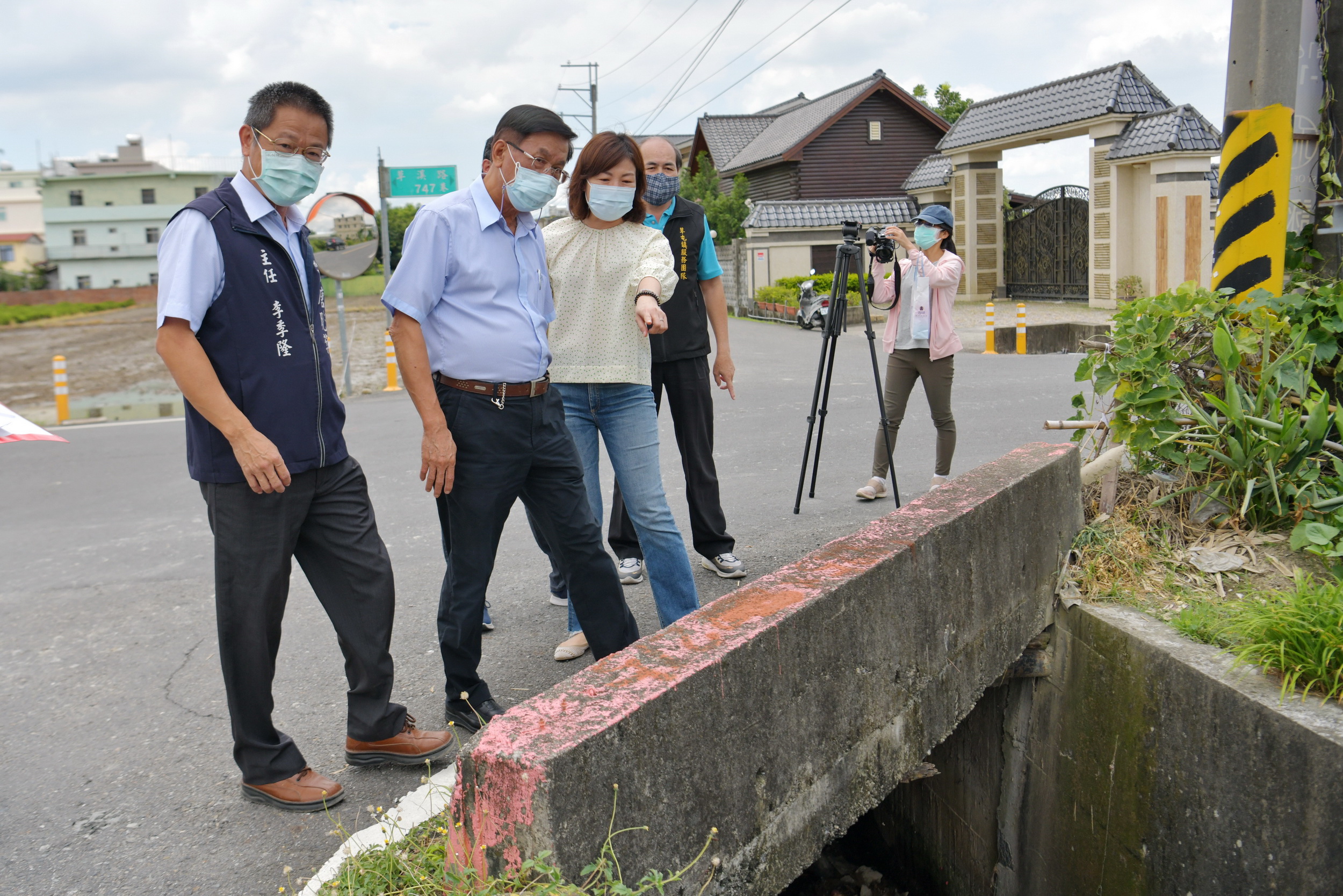 圖片-縣府投入250萬改善南勢排水護岸　維護農民安全