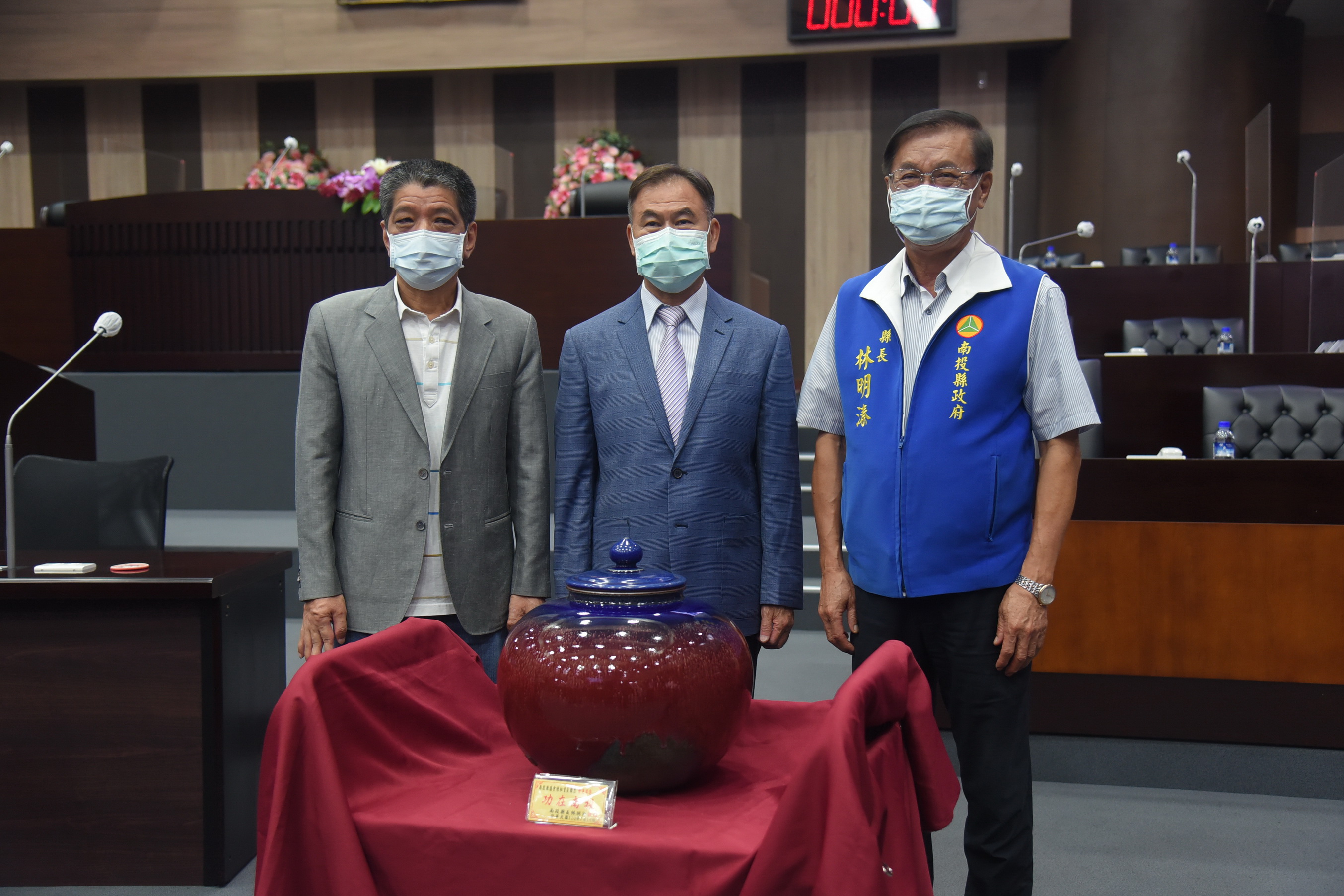 文章圖片-落實防疫工作獲議長嘉勉 林縣長感謝議會支持與策勵