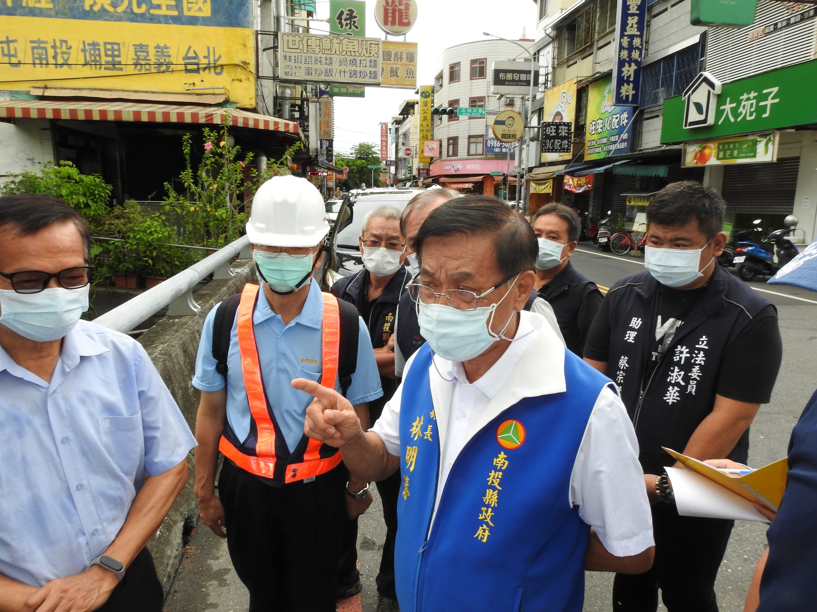 相關圖片4-南投名間兩處區排護岸待改善 林縣長會勘立解還加值