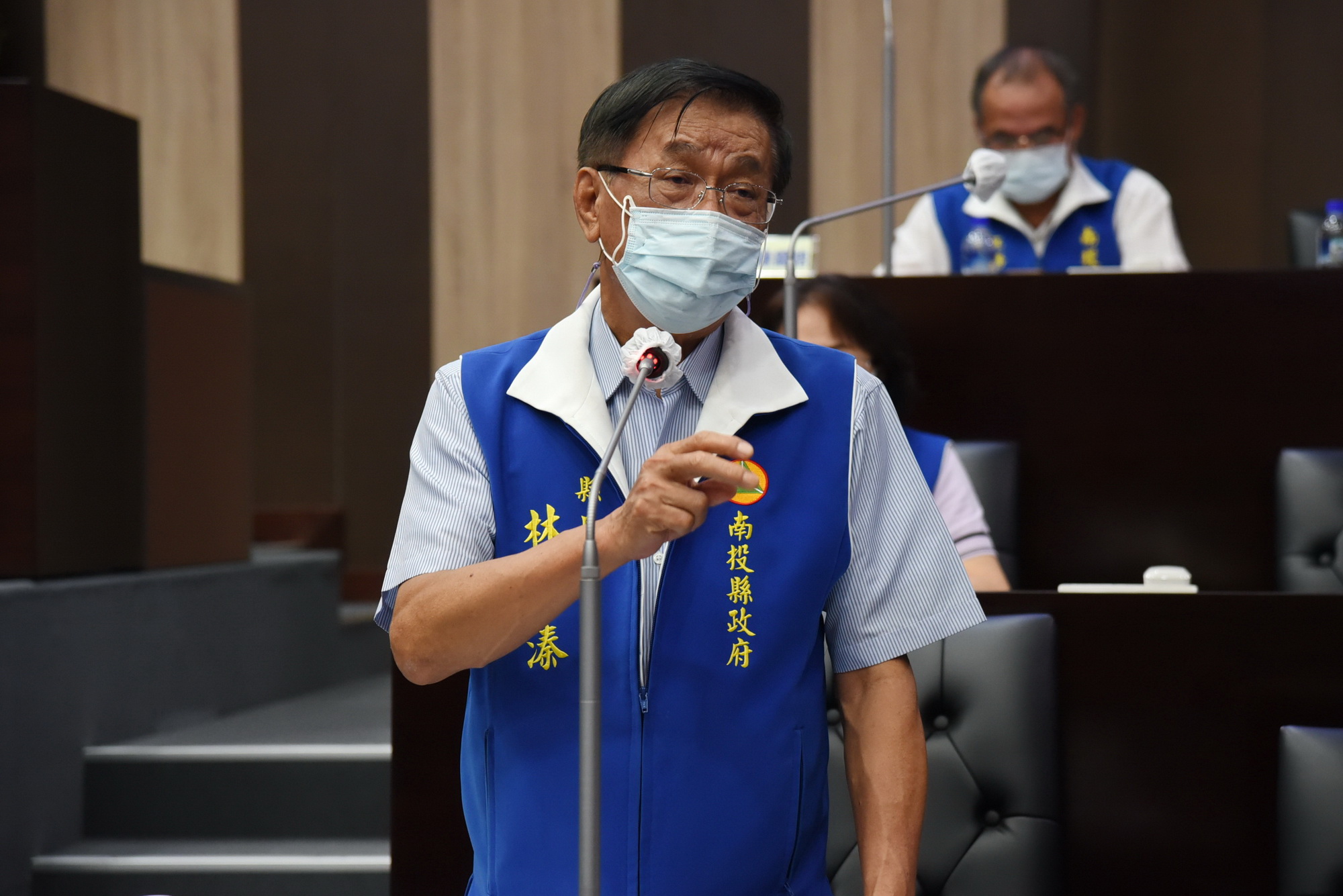 圖片-議員關心疫苗接種  南投疫苗使用率已達71.9%