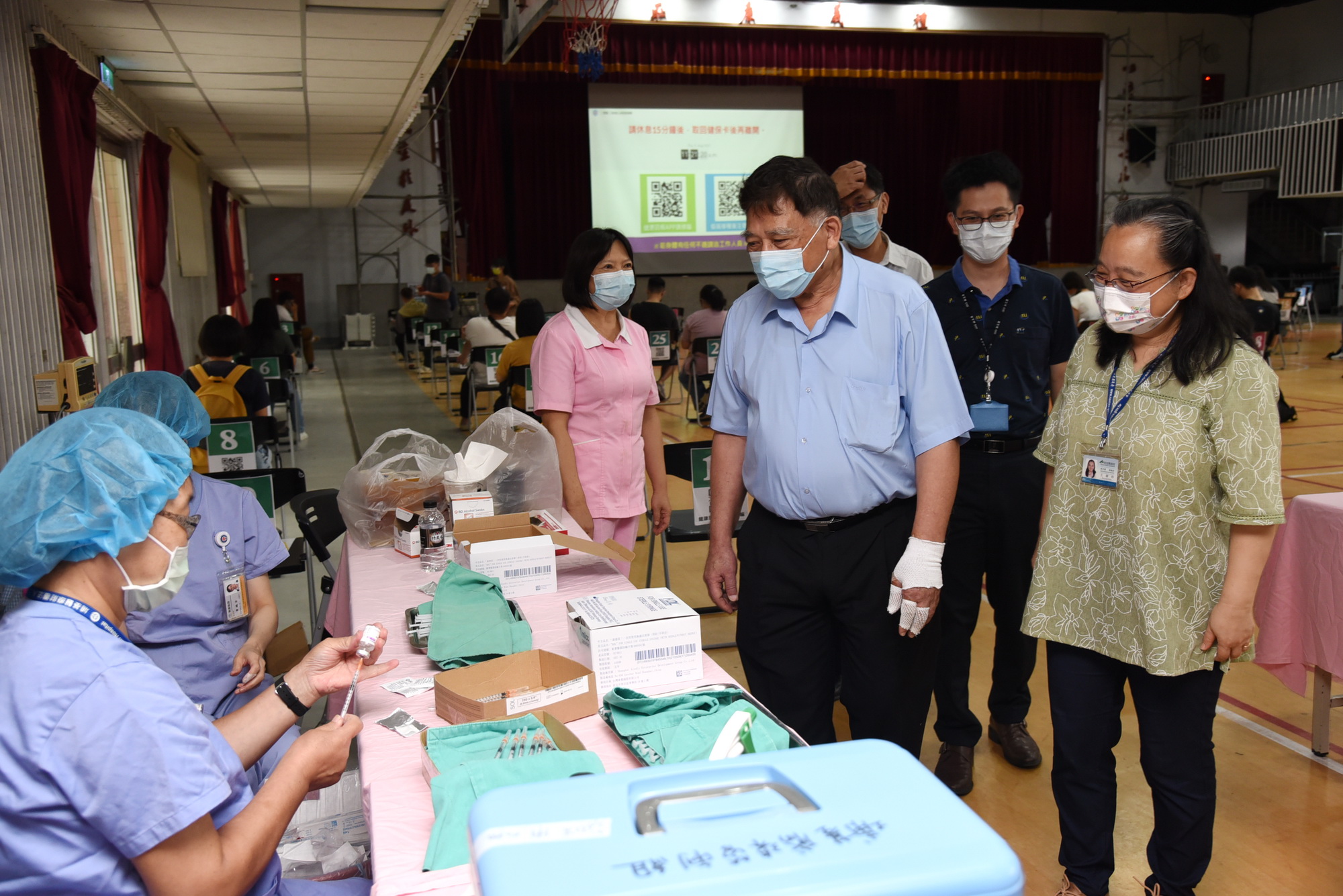 other image4-The vaccination for educational staff of junior and senior high school in Nantou County will be carried out at different sites for three consecutive days, August 5