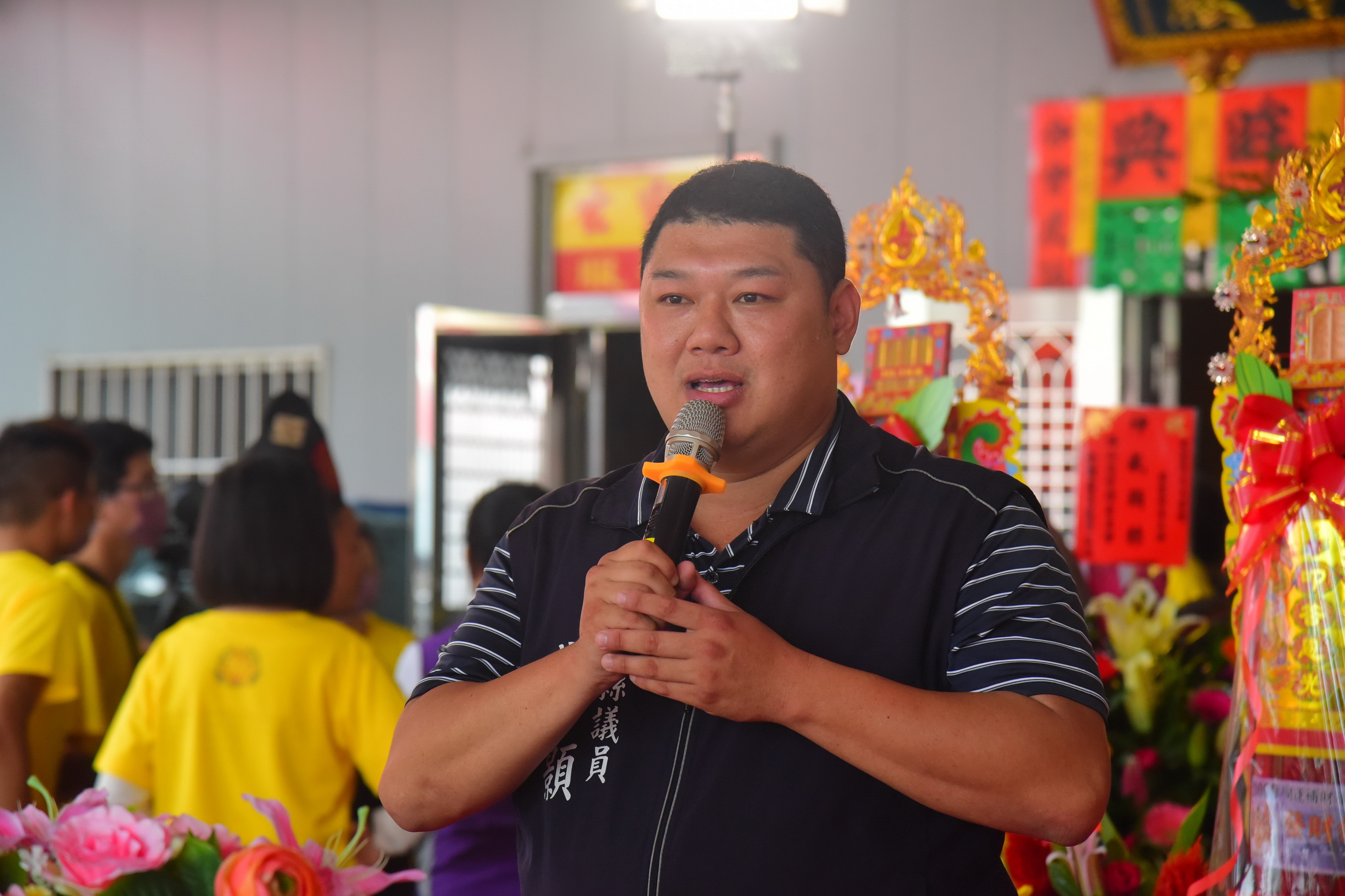 相關圖片4-竹山玄靈宮舉行五大菩薩啟靈安座大典 林縣長祈求國泰民安