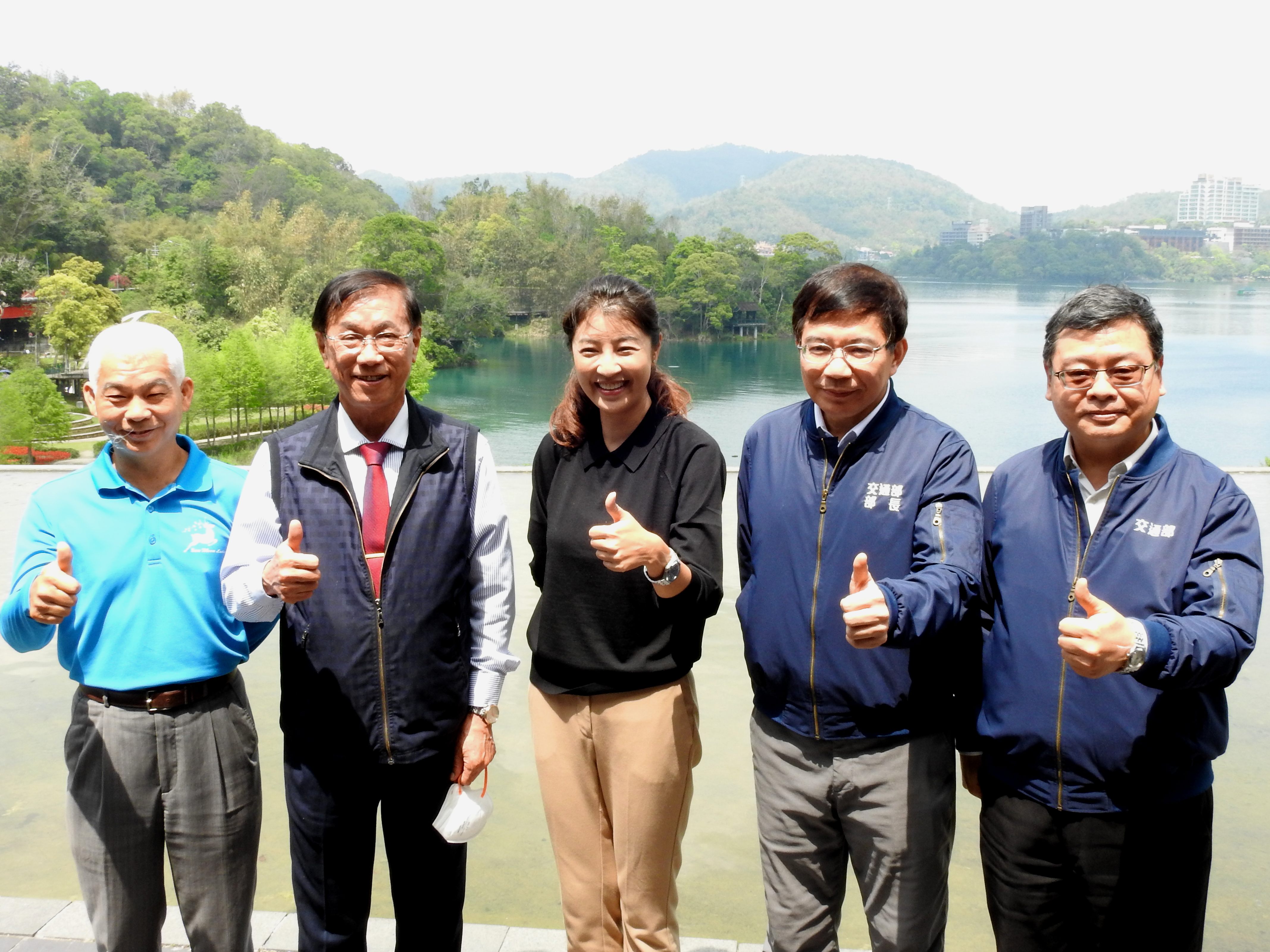 News images-Sun Moon Lake yacht e-ticket and other tourism and transportation construction on the way, County Magistrate appreciates Legislator Hsu and MOTC for their support, March 31