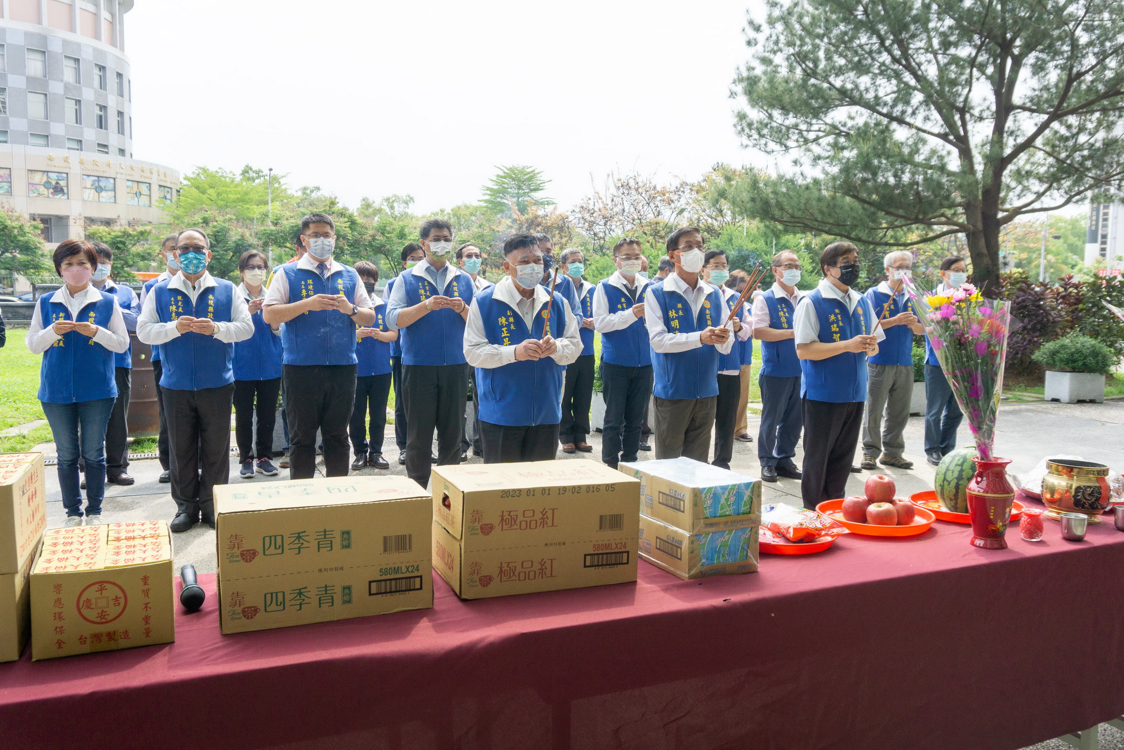 News images-Nantou County Government Administration Building remains in service during reconstruction, April 8