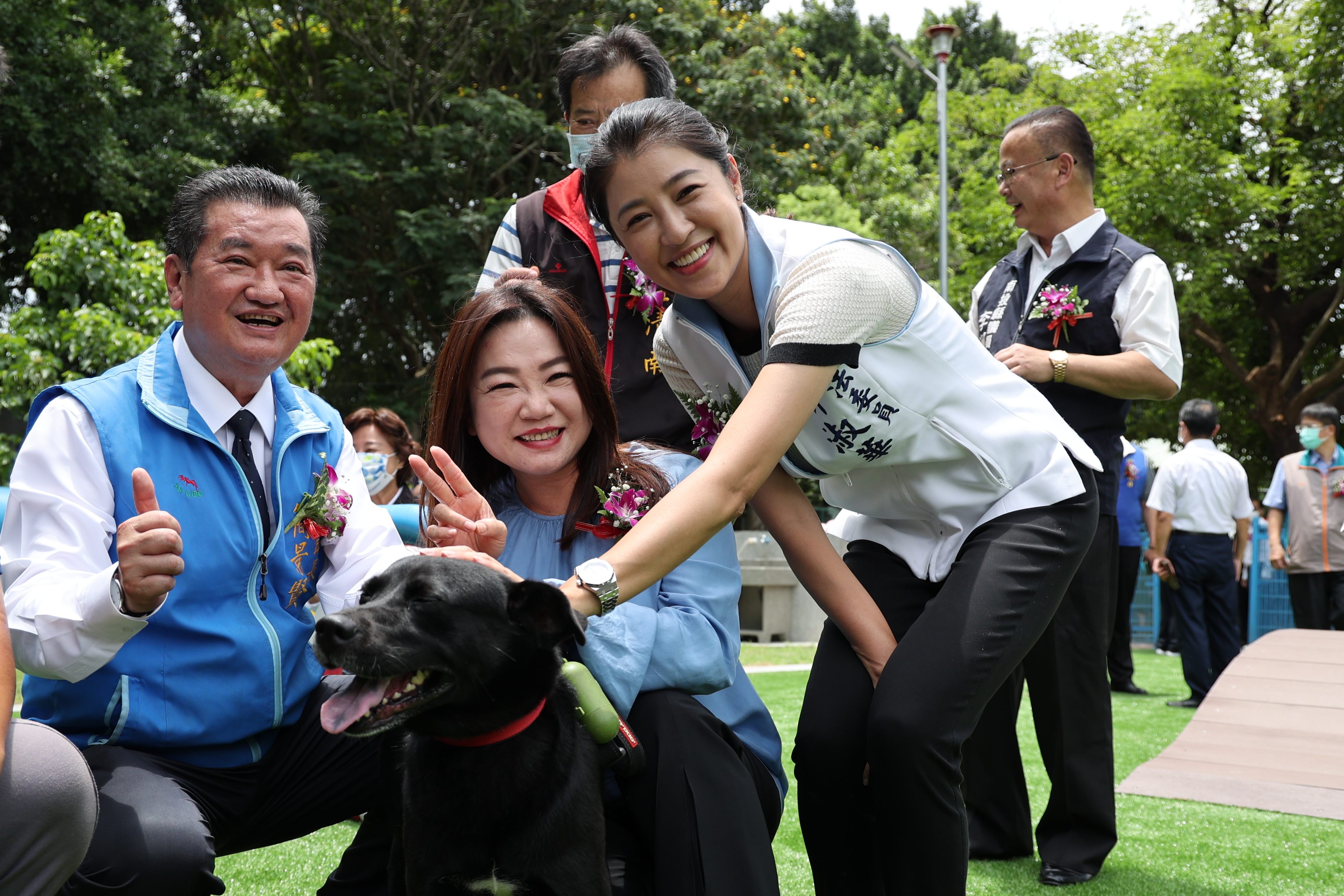 other image3-Nantou’s first pet park opens in Caotun, County Magistrate Lin congratulates and expects the opening of the Caotun Parent-Child Inclusive Park at year end, July 17