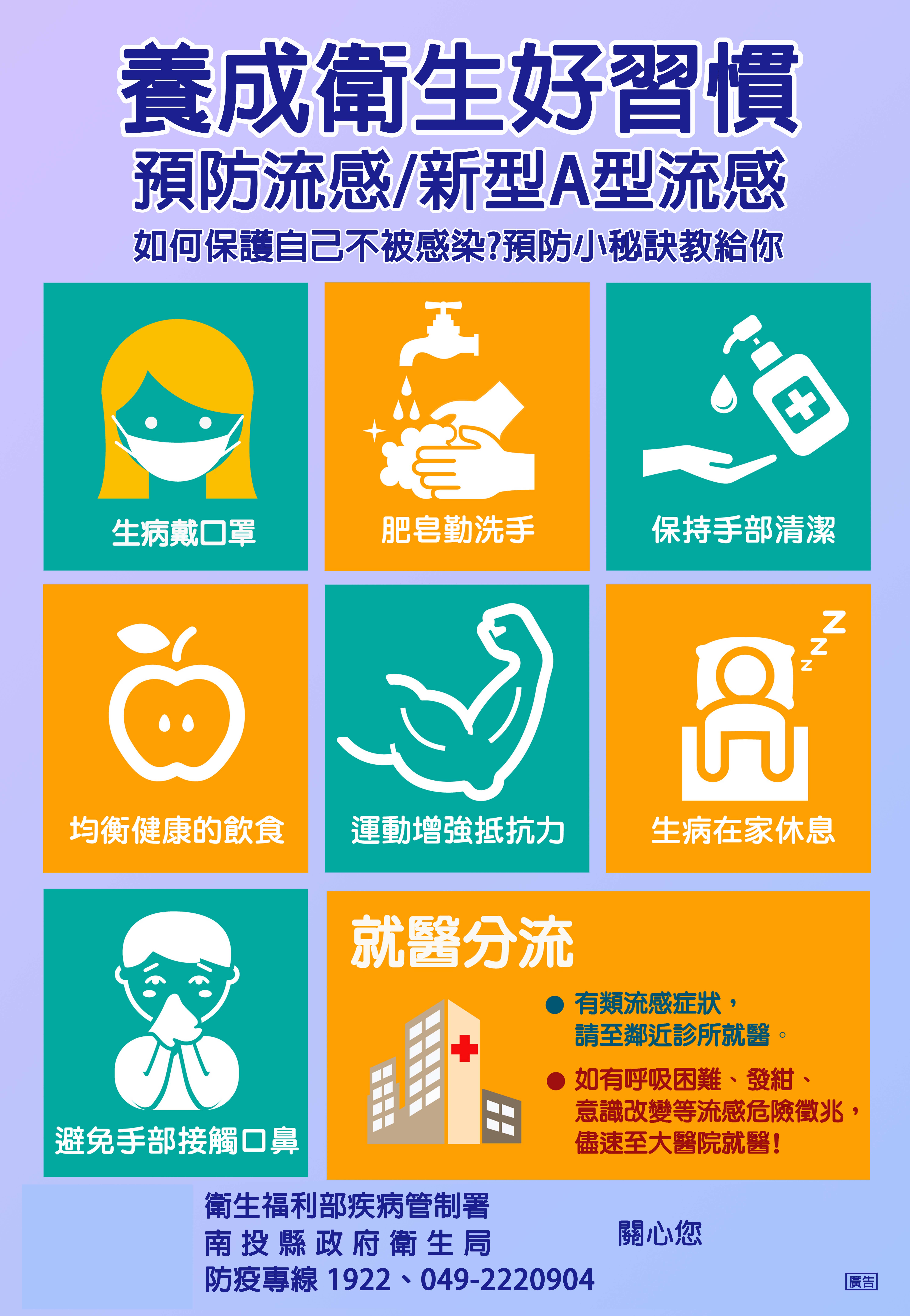 (開新視窗)連至 養成衛生好習慣(預防A流.流感) 完整照片