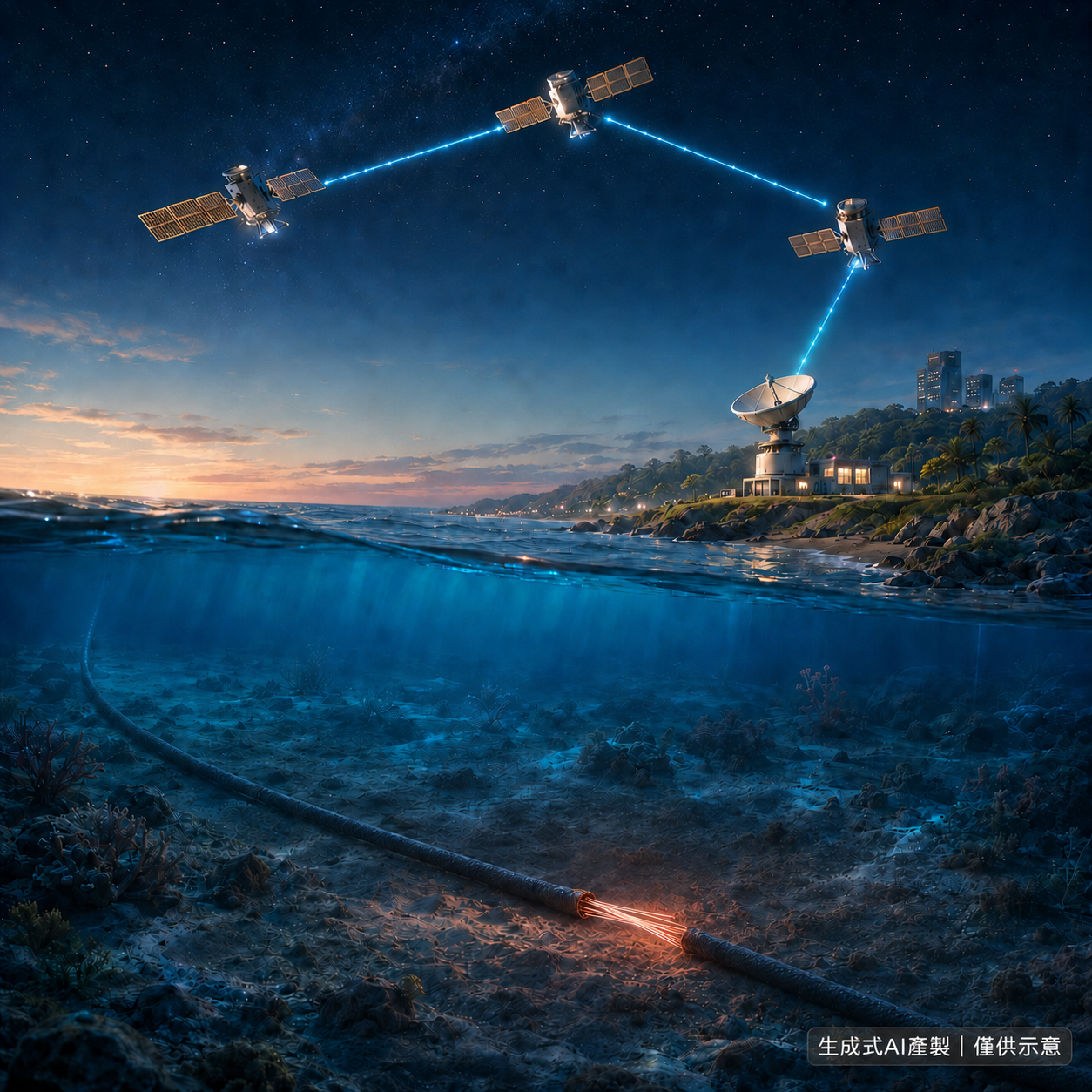 圖片-海底電纜斷了，「星鏈」能接手嗎？🌊🛰️