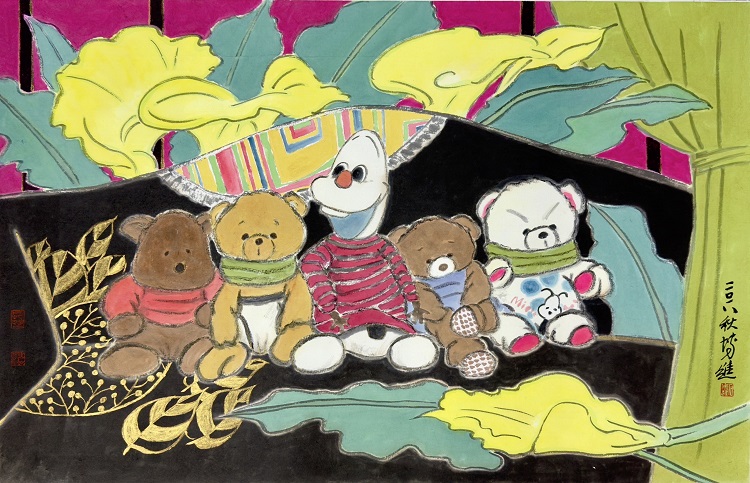 文章圖片-石博進畫展-野色派對之華彩碰瓷