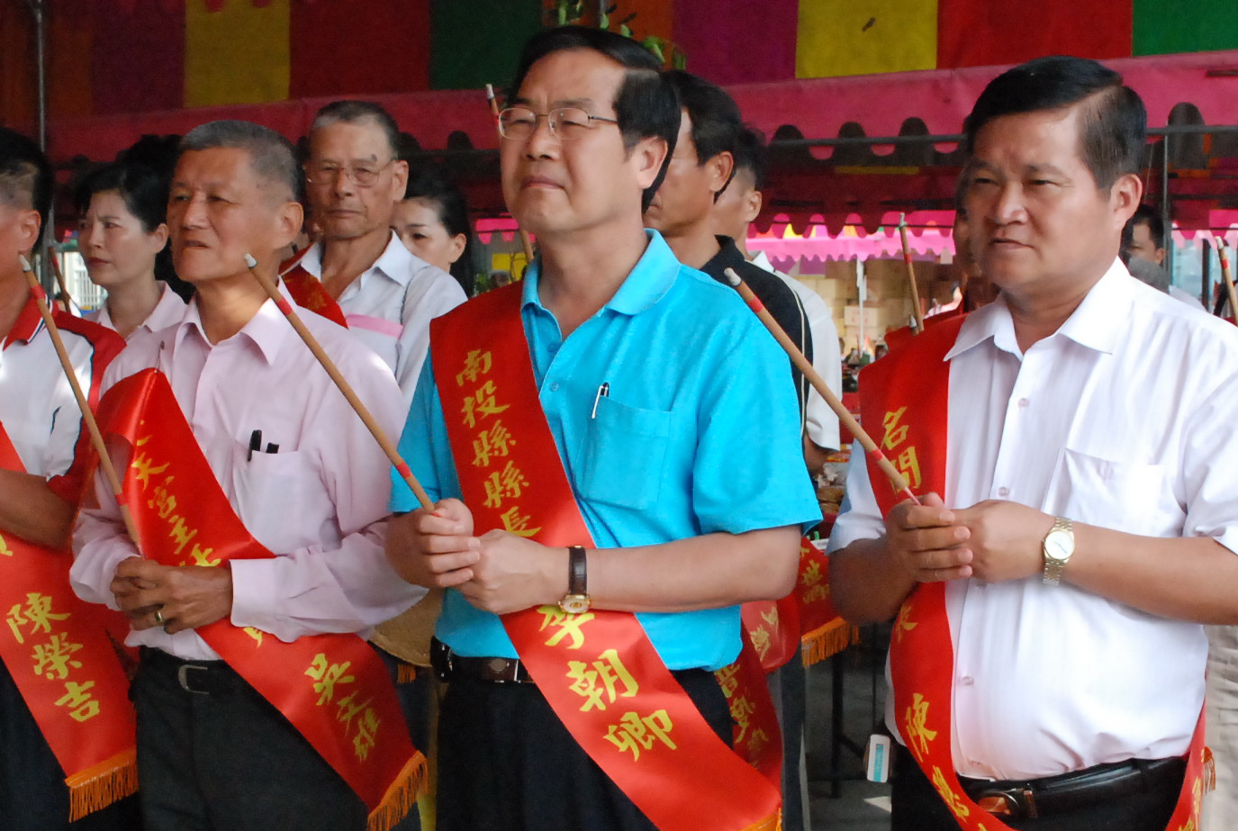 圖片-李縣長主持受天宮中元普渡祭典活動開香儀式