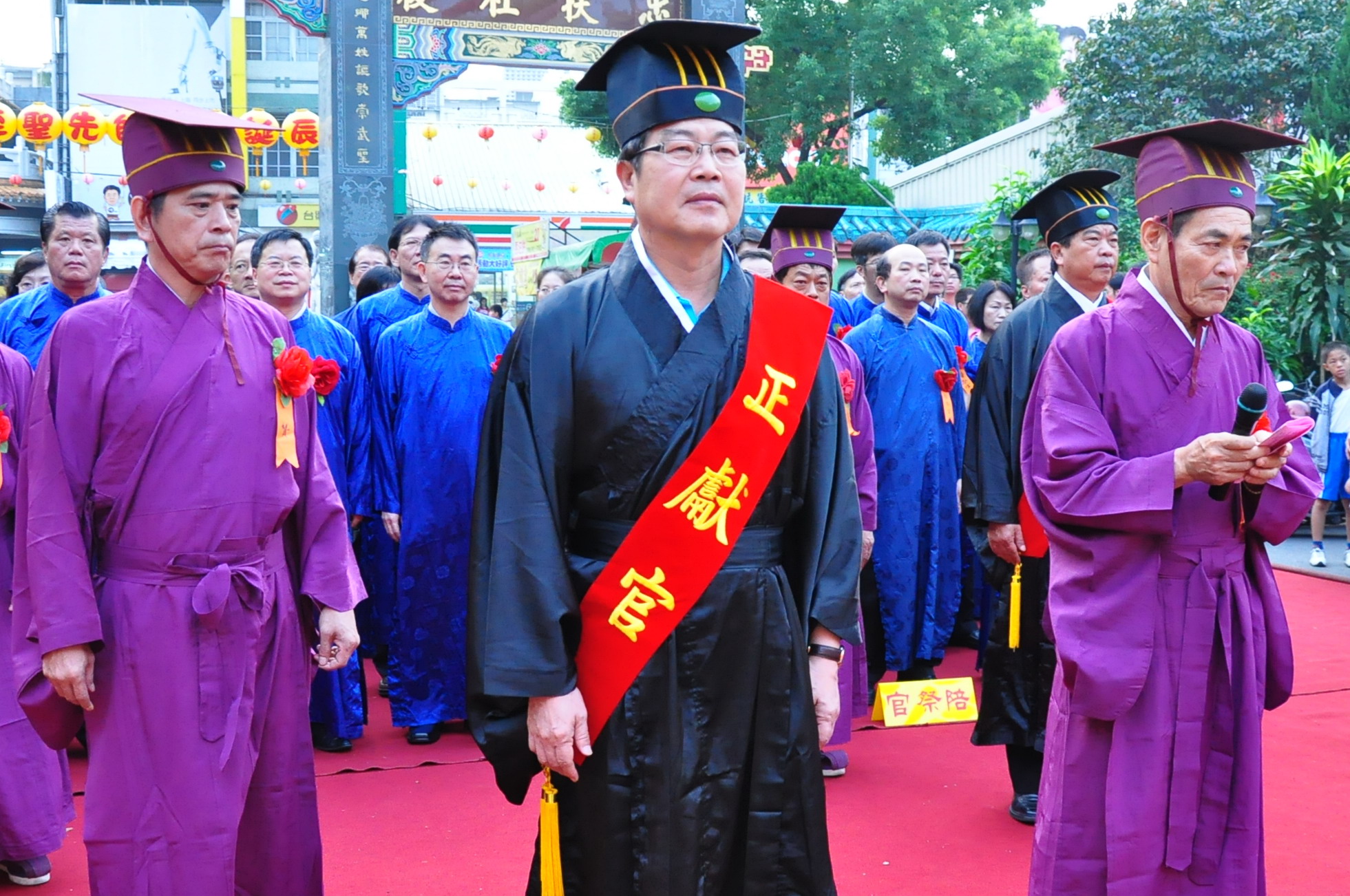圖片-至聖先師誕辰2560週年  南投各界於惠德宮舉行釋奠典禮