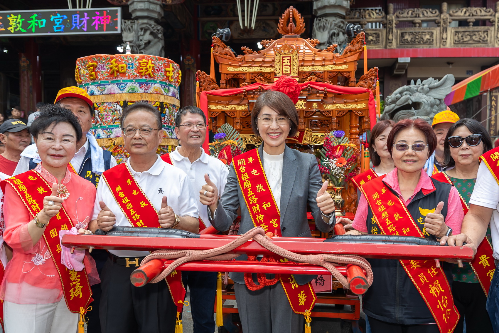 圖片-敦和宮趙天君財神爺366年聖誕　許縣長為民祈福