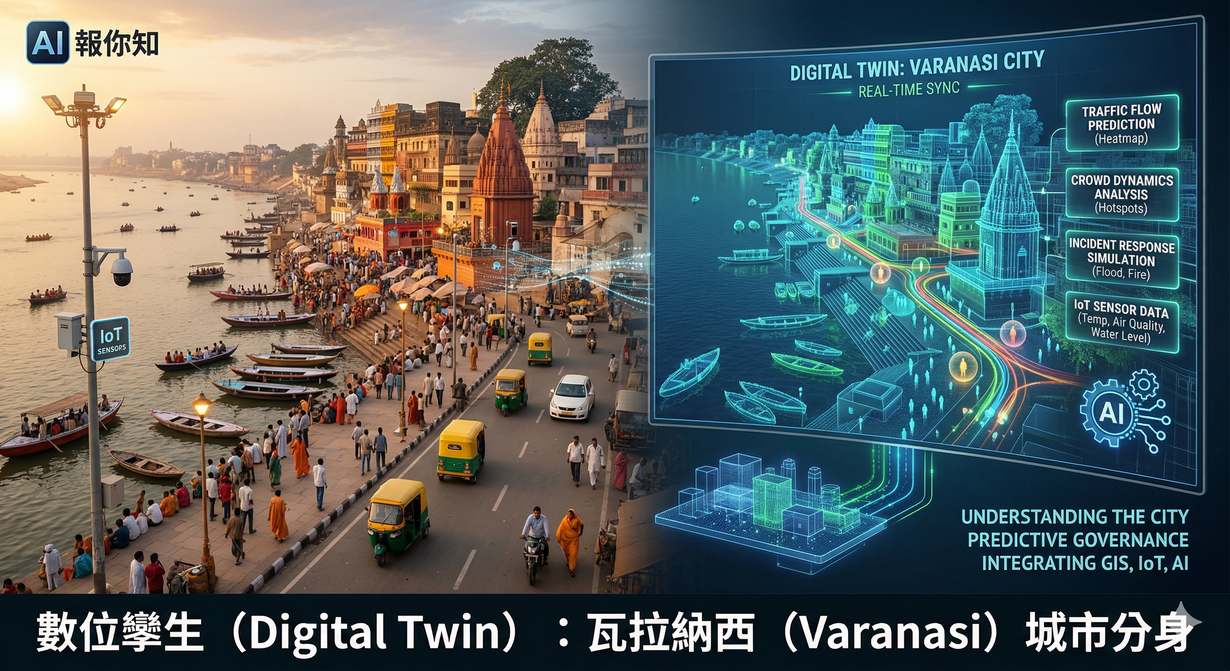文章圖片-城市進化論：看印度 Varanasi 如何用數位孿生治理城市