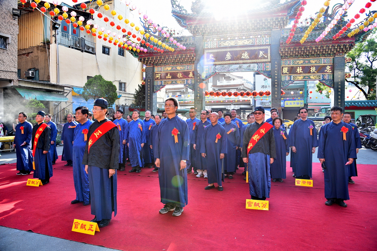 圖片-南投縣各界紀念武聖關公誕辰釋奠典禮  林縣長擔任正獻官