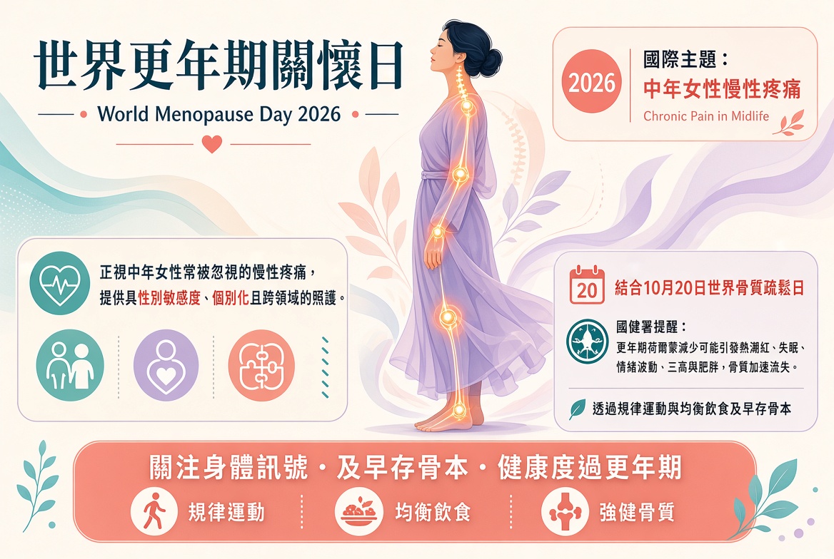 圖片-世界更年期關懷日  陪伴女性自在迎接人生新階段