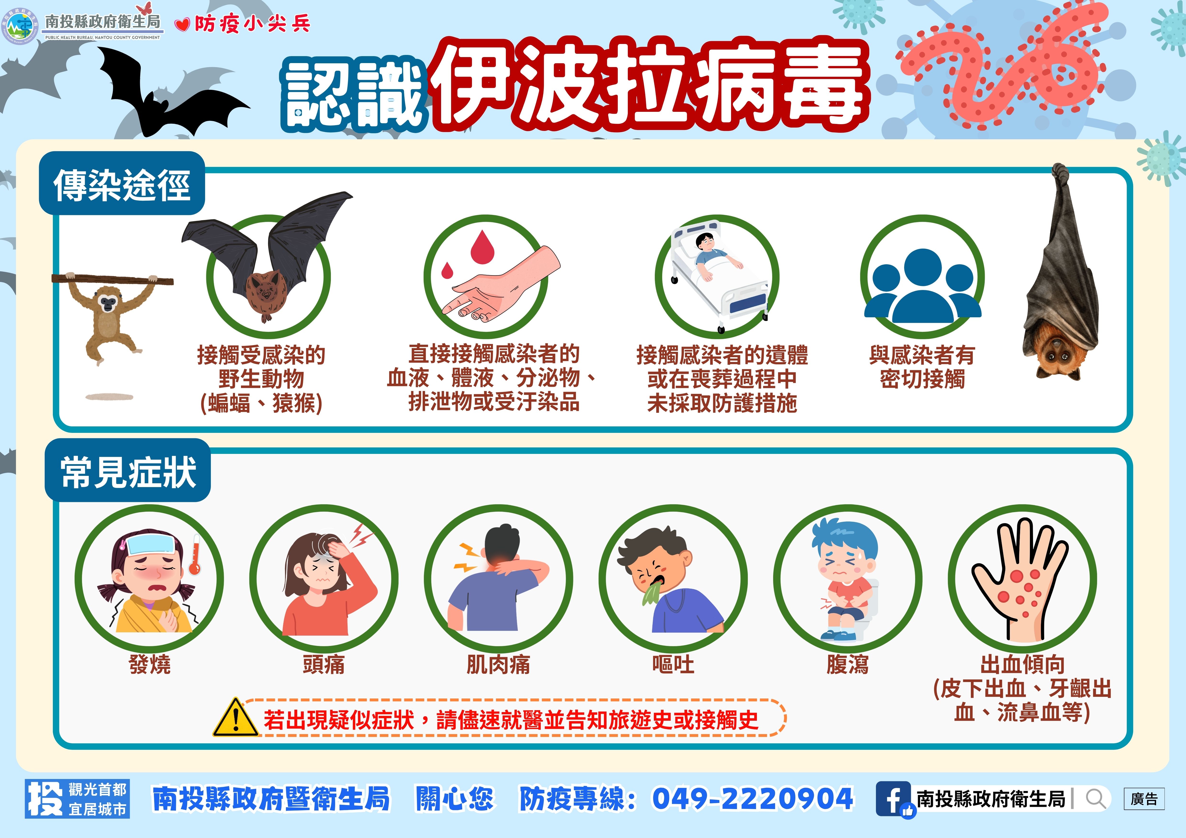 相關圖片1-防範伊波拉疫情 縣府衛生局提醒赴非洲民眾加強防護與健康監測