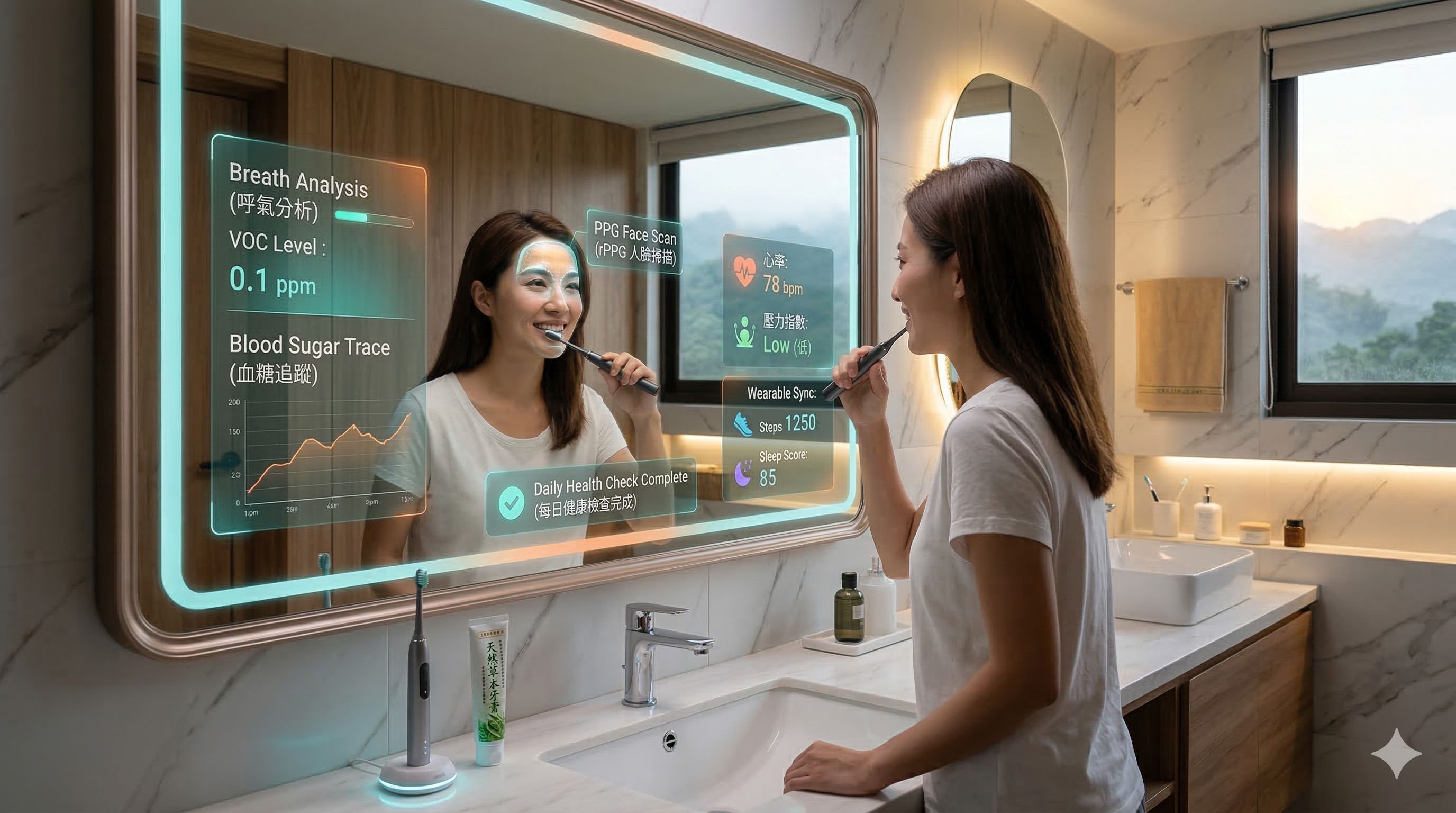 圖片-刷牙與照鏡子也能做健康觀察？AI正走進日常生活