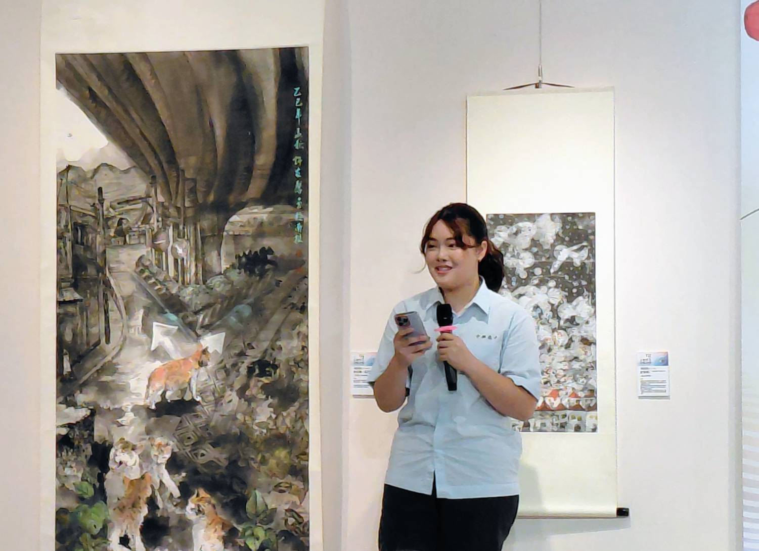 相關圖片2-「全國學生美術比賽優勝作品巡迴展-中區場」隆重開幕  優勝作品齊聚南投