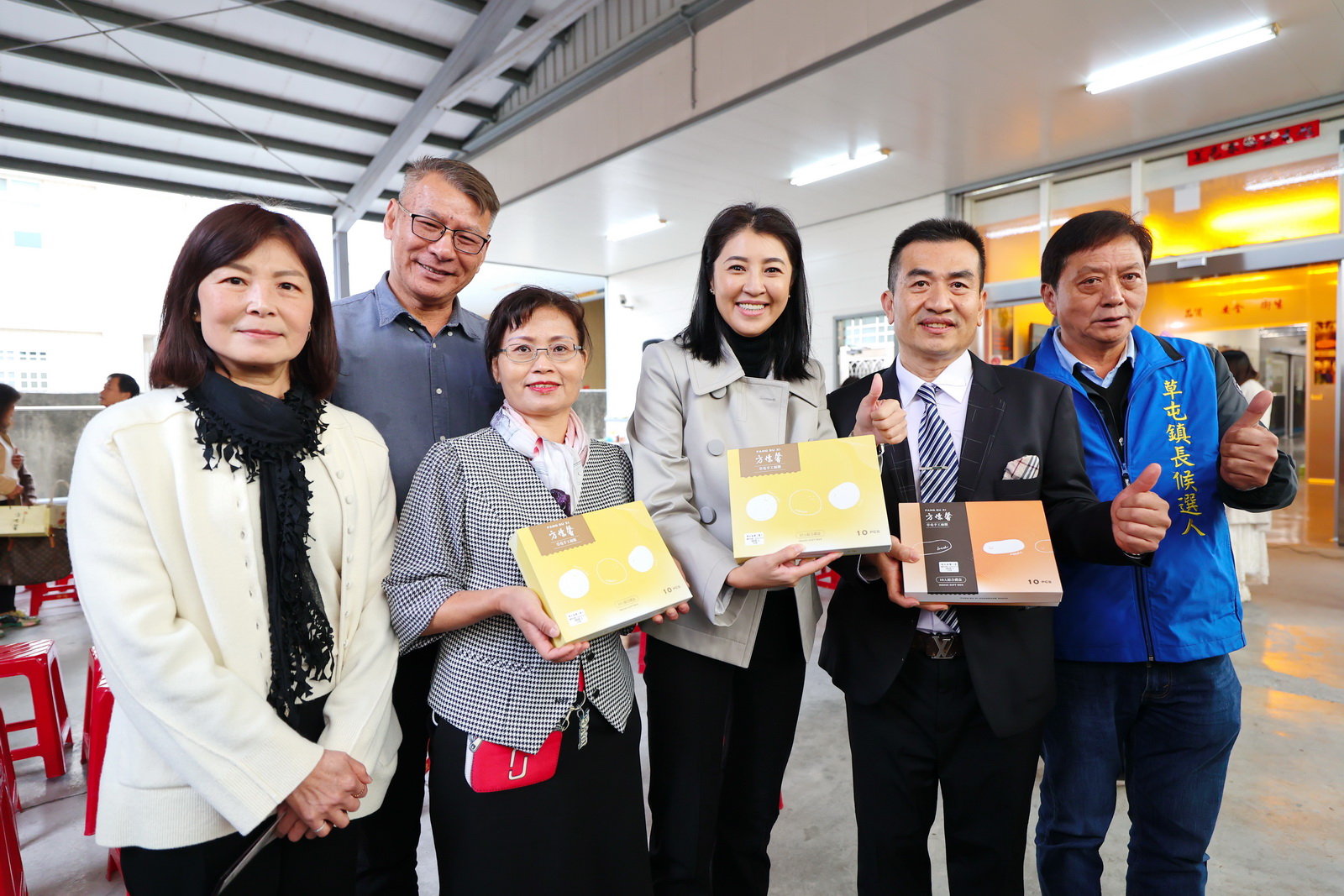 圖片-知名麻糬方愫馨新廠啟用　許縣長站台支持