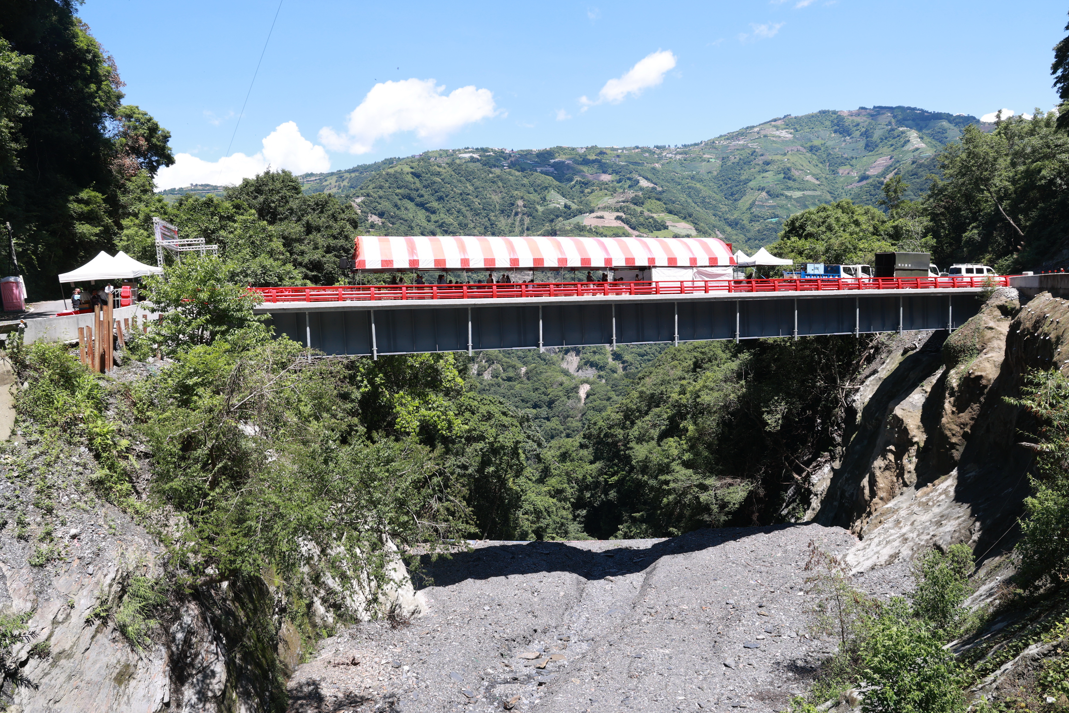 圖片-仁愛平靜橋災修完工     通車更名都達橋　