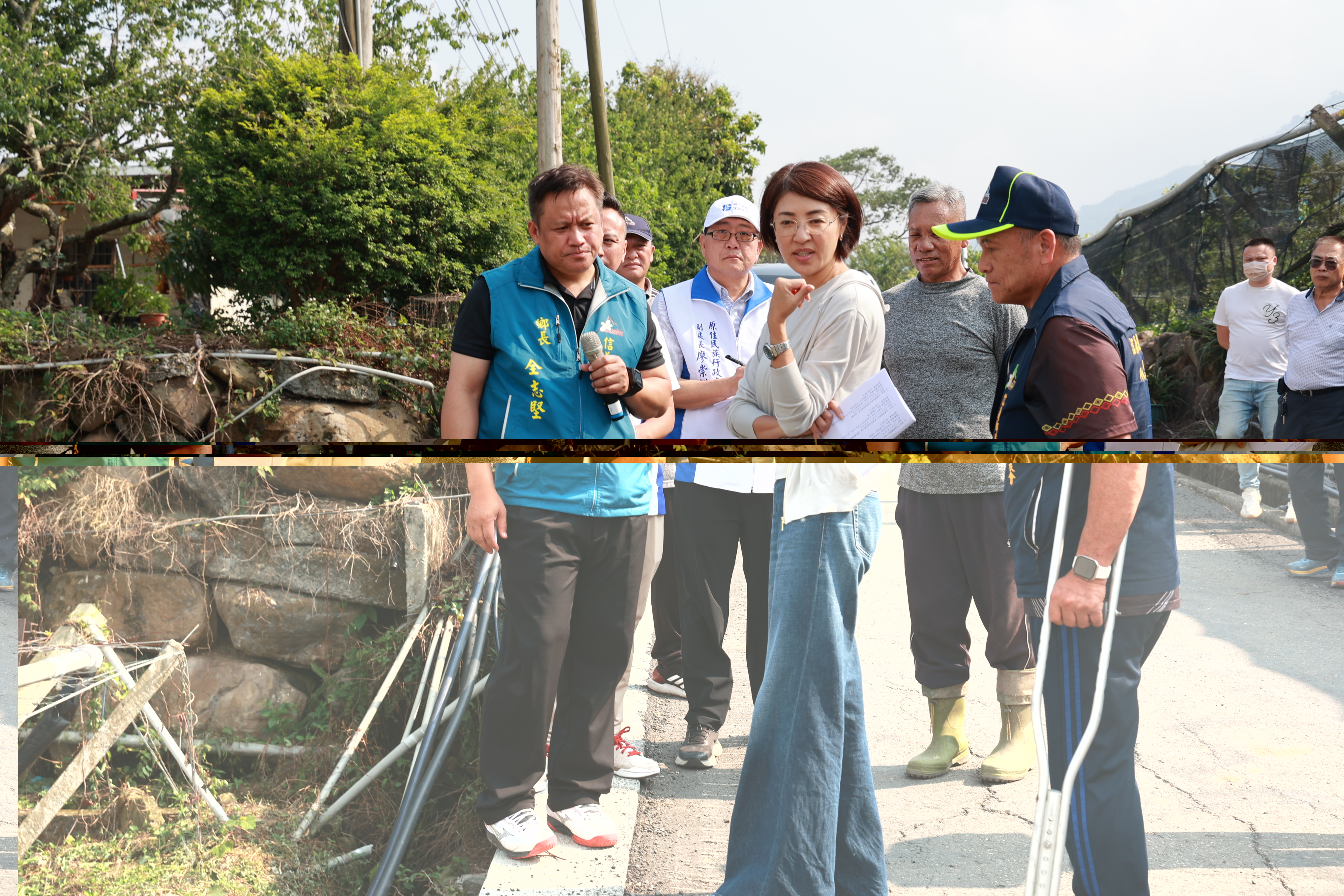 相關圖片3-縣長許淑華深入信義鄉會勘  14件基層建設經費近2500萬元