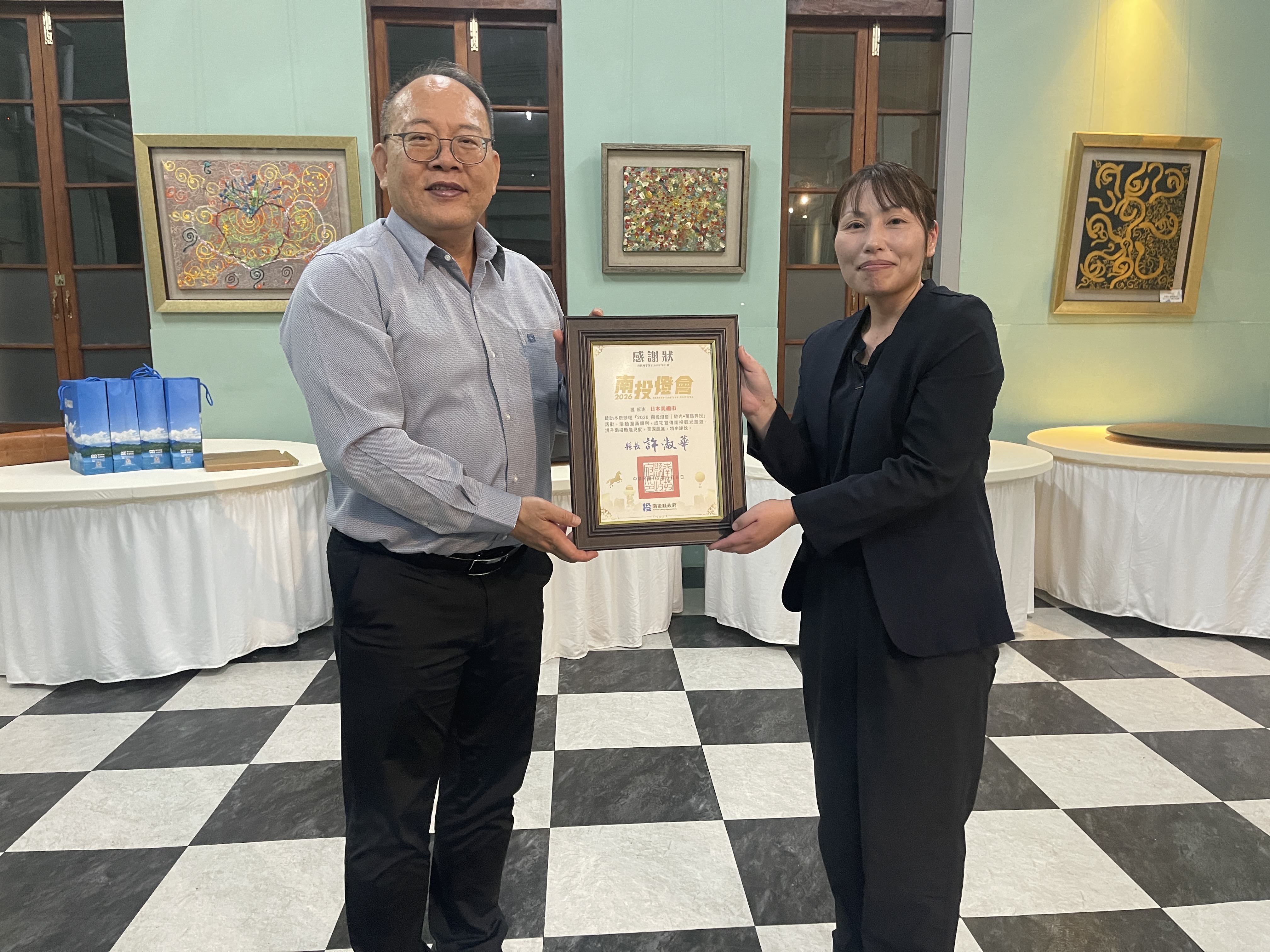 相關圖片1-南投燈會國際交流熱絡 馬來西亞媒體及日本美禰市來訪    