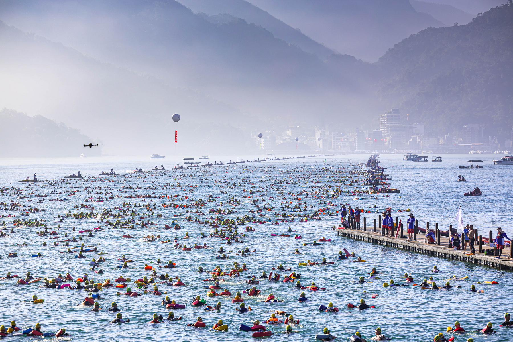 other image1-Sun Moon Lake International Cross-lake Swimming Carnival Takes Place with 24,736 Swimmers, Sep. 28th
