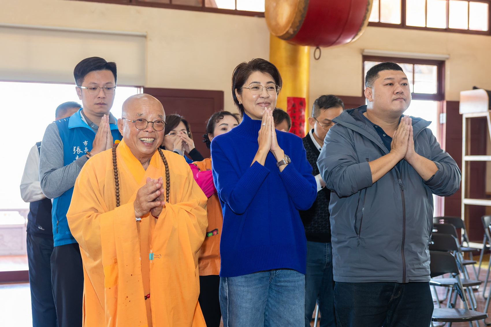 相關圖片2-清德寺歲末聯歡盛會　祥獅獻瑞迎新春　春聯墨寶傳祝福