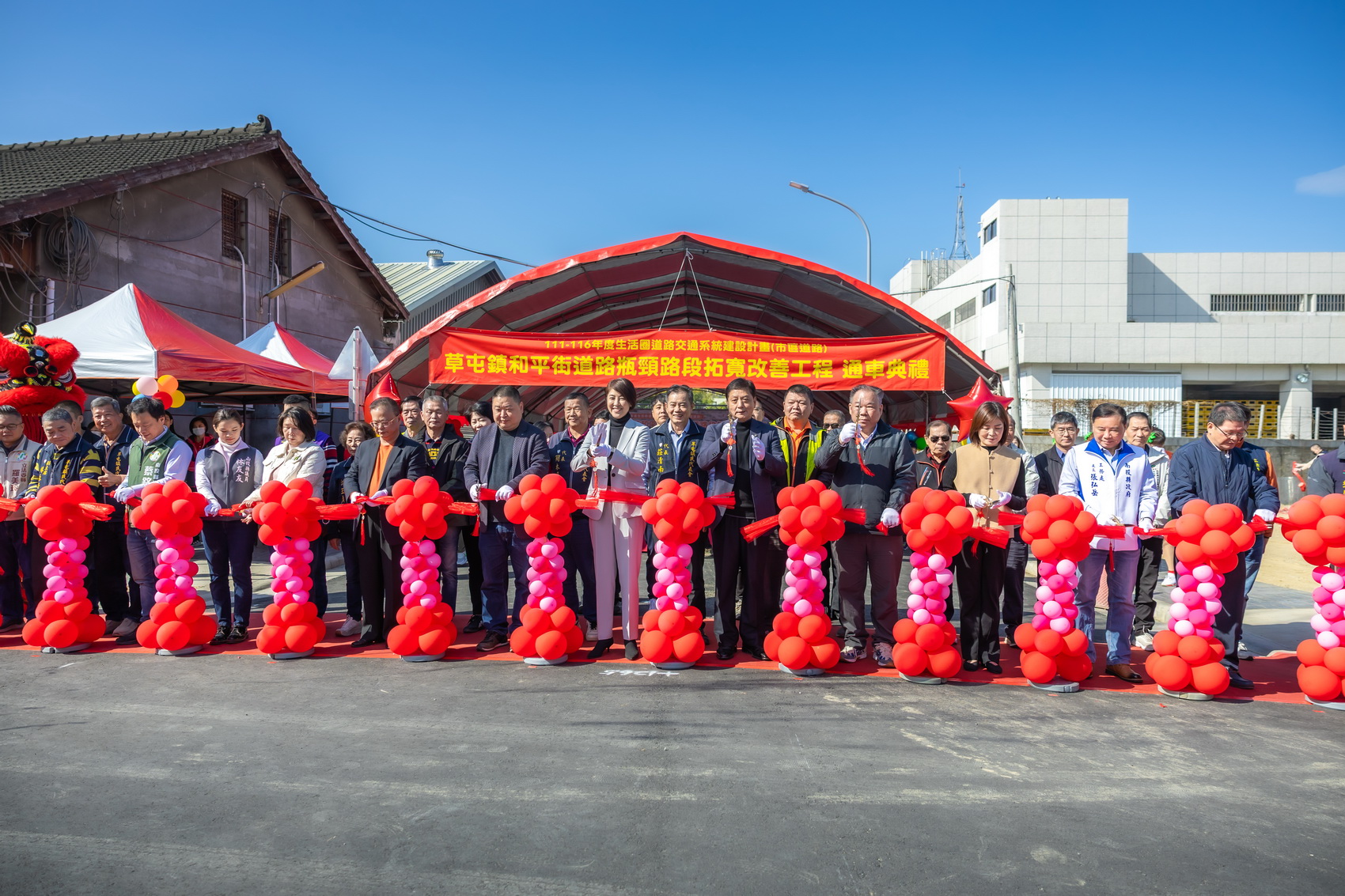 相關圖片5-草屯鎮和平街瓶頸路段拓寬　10日正式通車