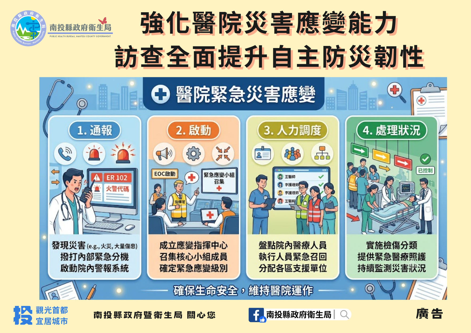圖片-強化醫院災害應變能力 全面提升自主防災能力
