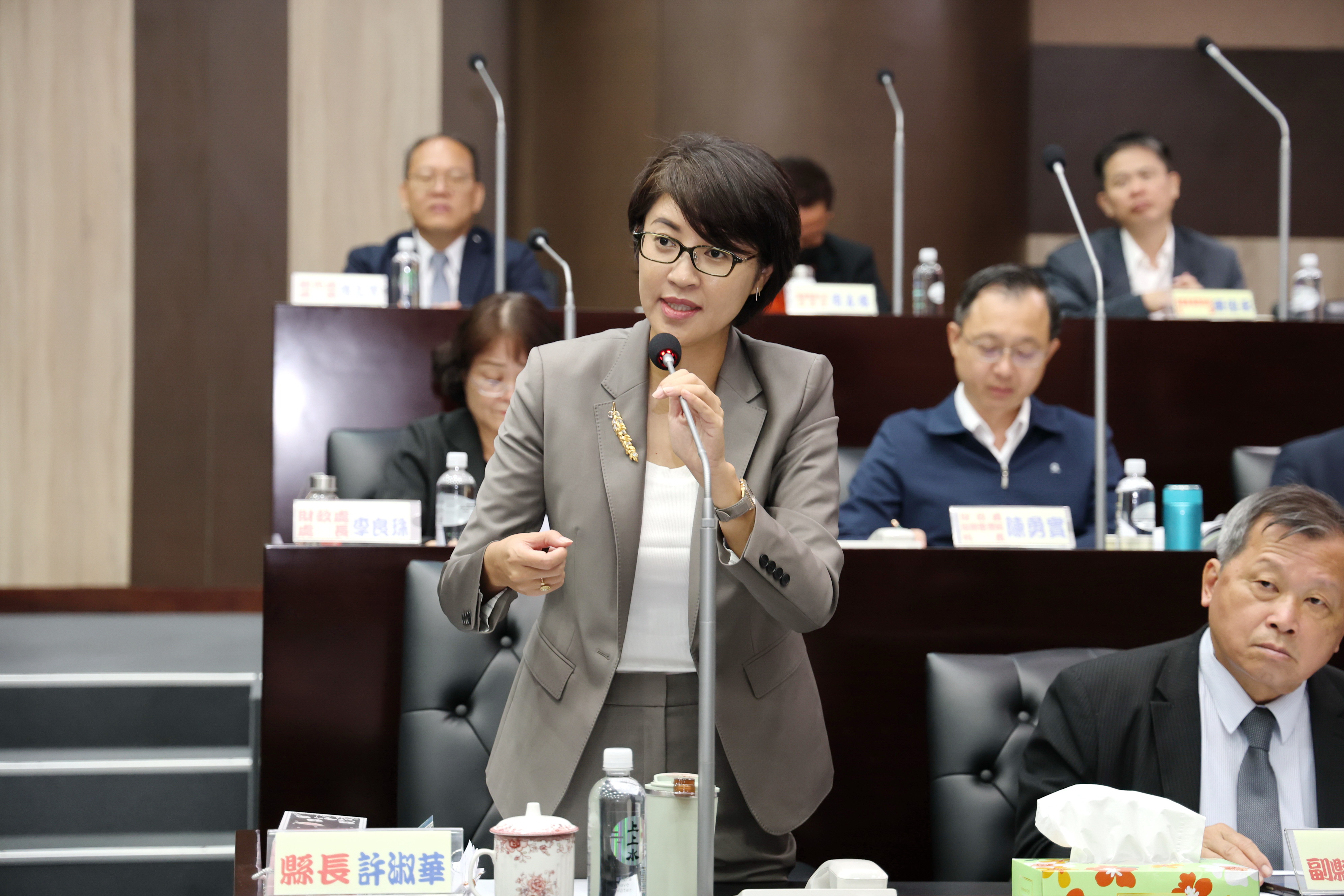 文章圖片-中央統刪一般性補助款排擠預算 許縣長北上提訴願