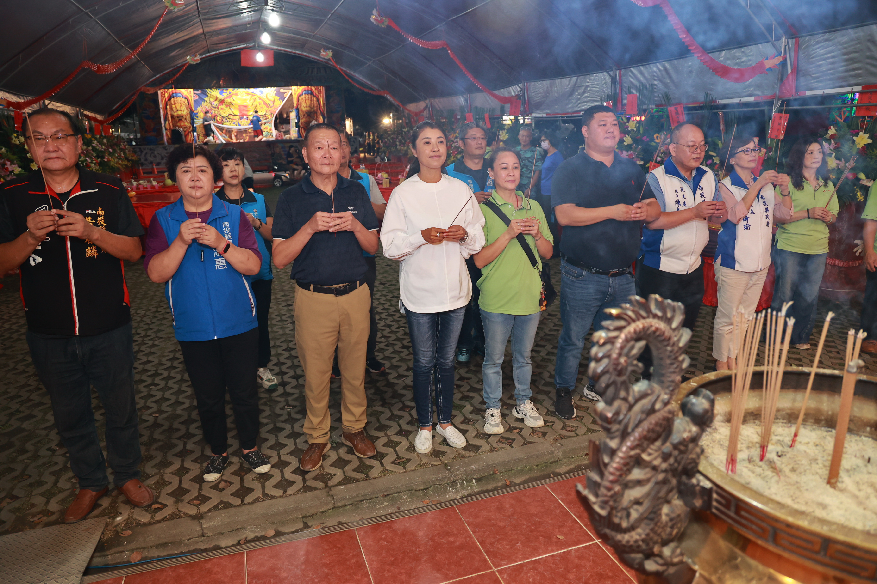 相關圖片1-宗教觀光在集集  大眾爺千人宴好熱鬧