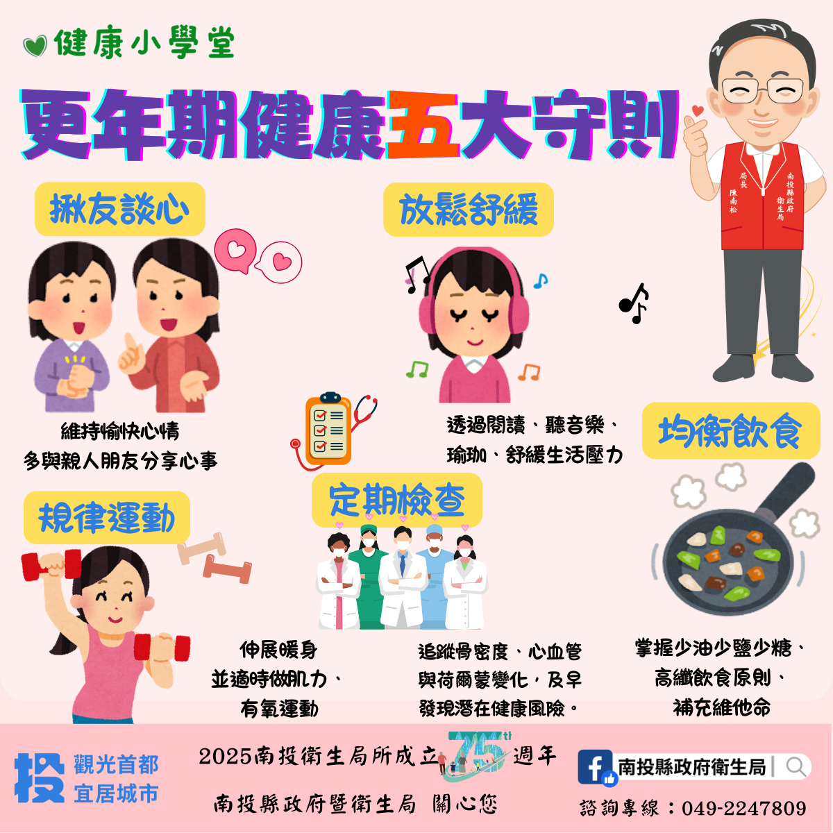 相關圖片1-2025世界更年期關懷日- 生活醫學守護健康 幸福宜居在南投