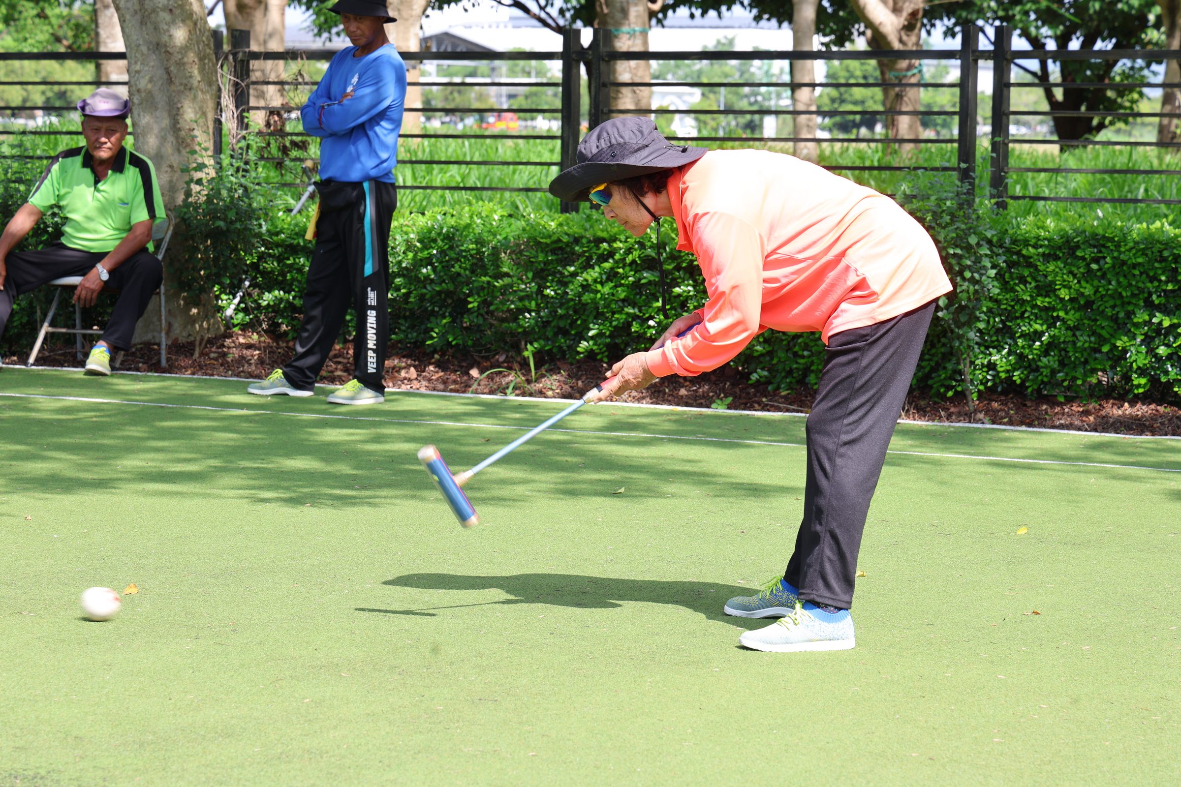 相關圖片8-竹山青溪協會公益盃門球邀請賽 許縣長鼓勵長輩以球會友