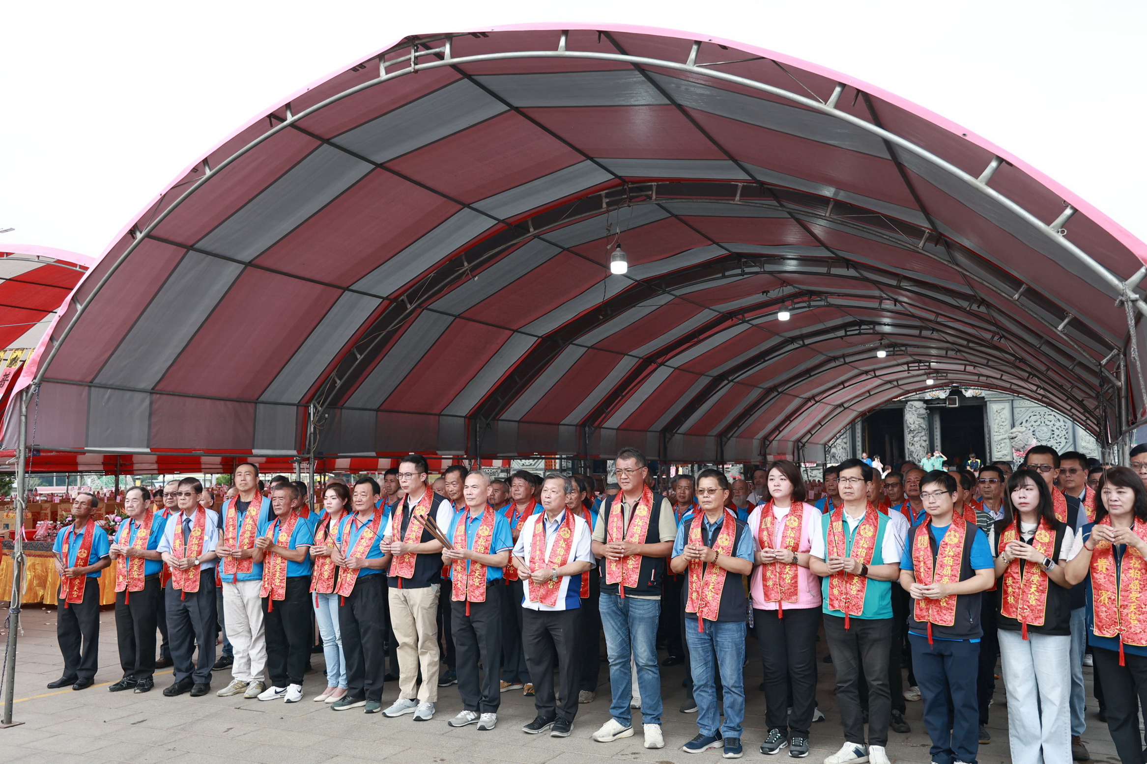 相關圖片2-松柏嶺受天宮中元普度　贊普祭品與捐贈數量創新高