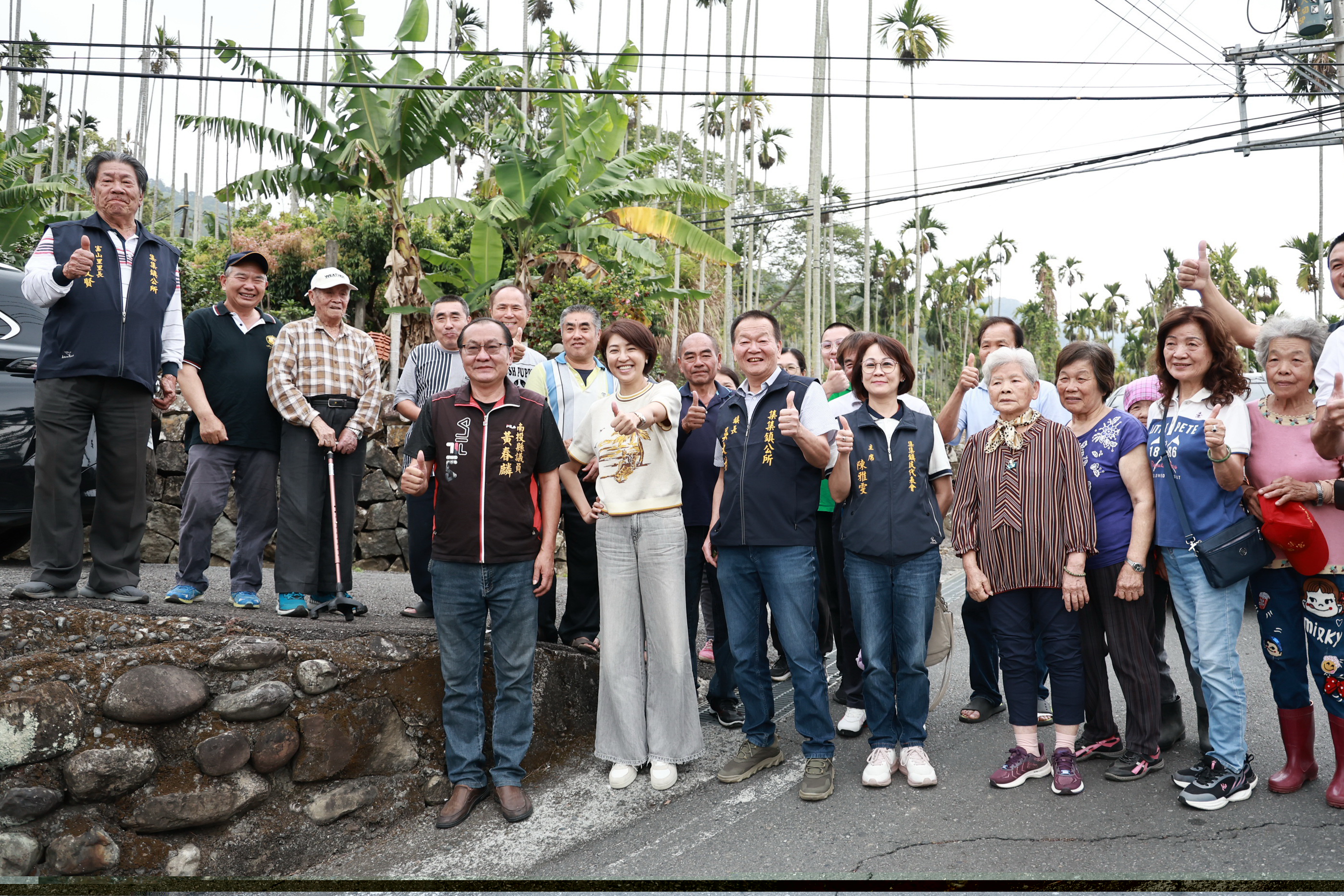 圖片-許縣長會勘集集、竹山多處農水路工程  簽核近1200萬元經費改善